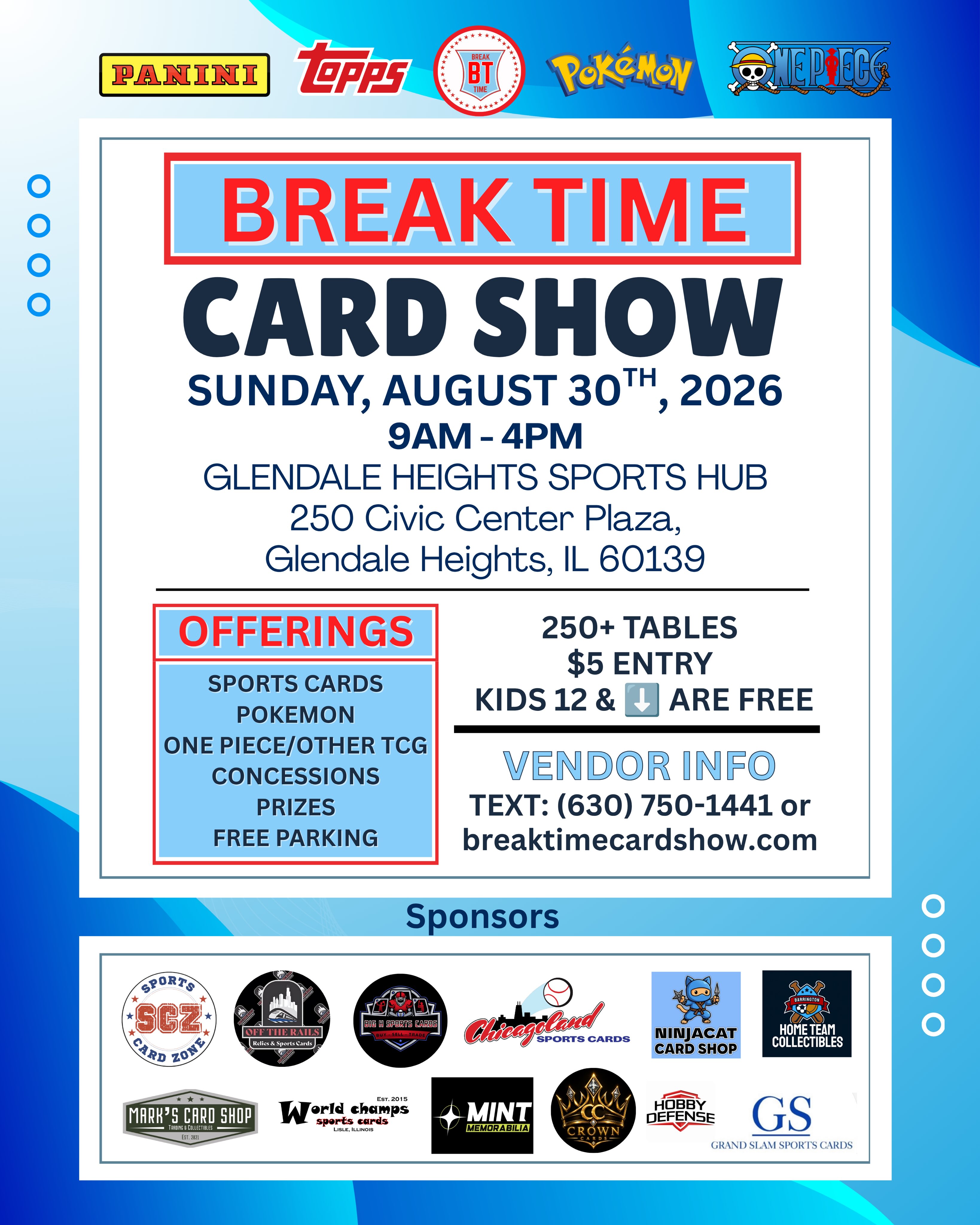 breaktimecardshow Facebook ad: NEXT UP!