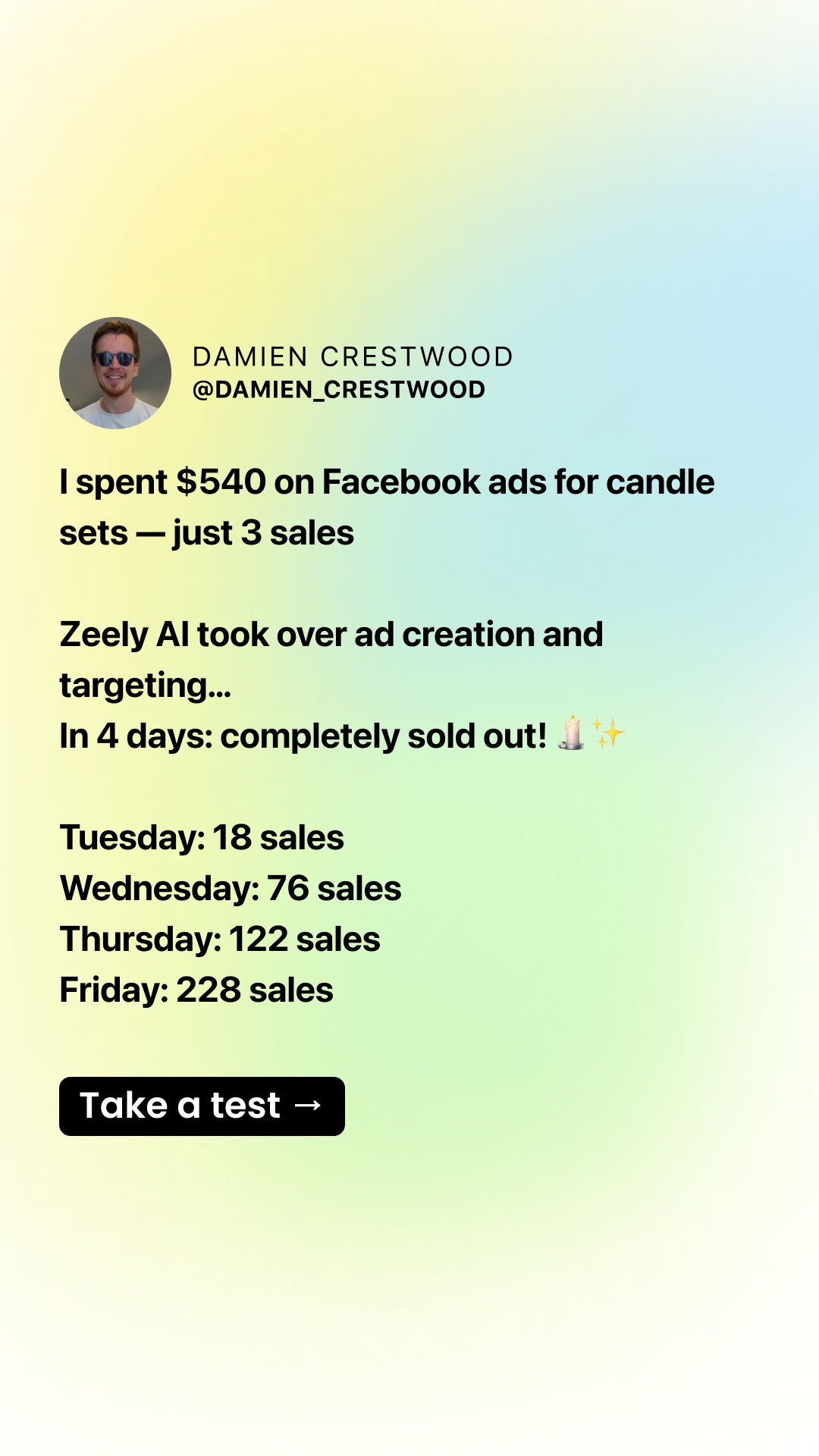 Zeely Facebook ad