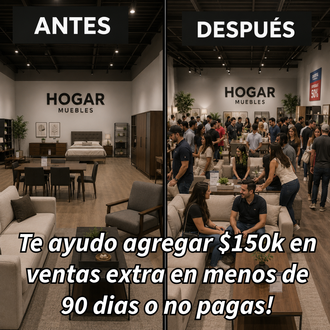 Future Cut Media - Raul Camarena Facebook ad: Quieres duplicar tus ventas de muebles?