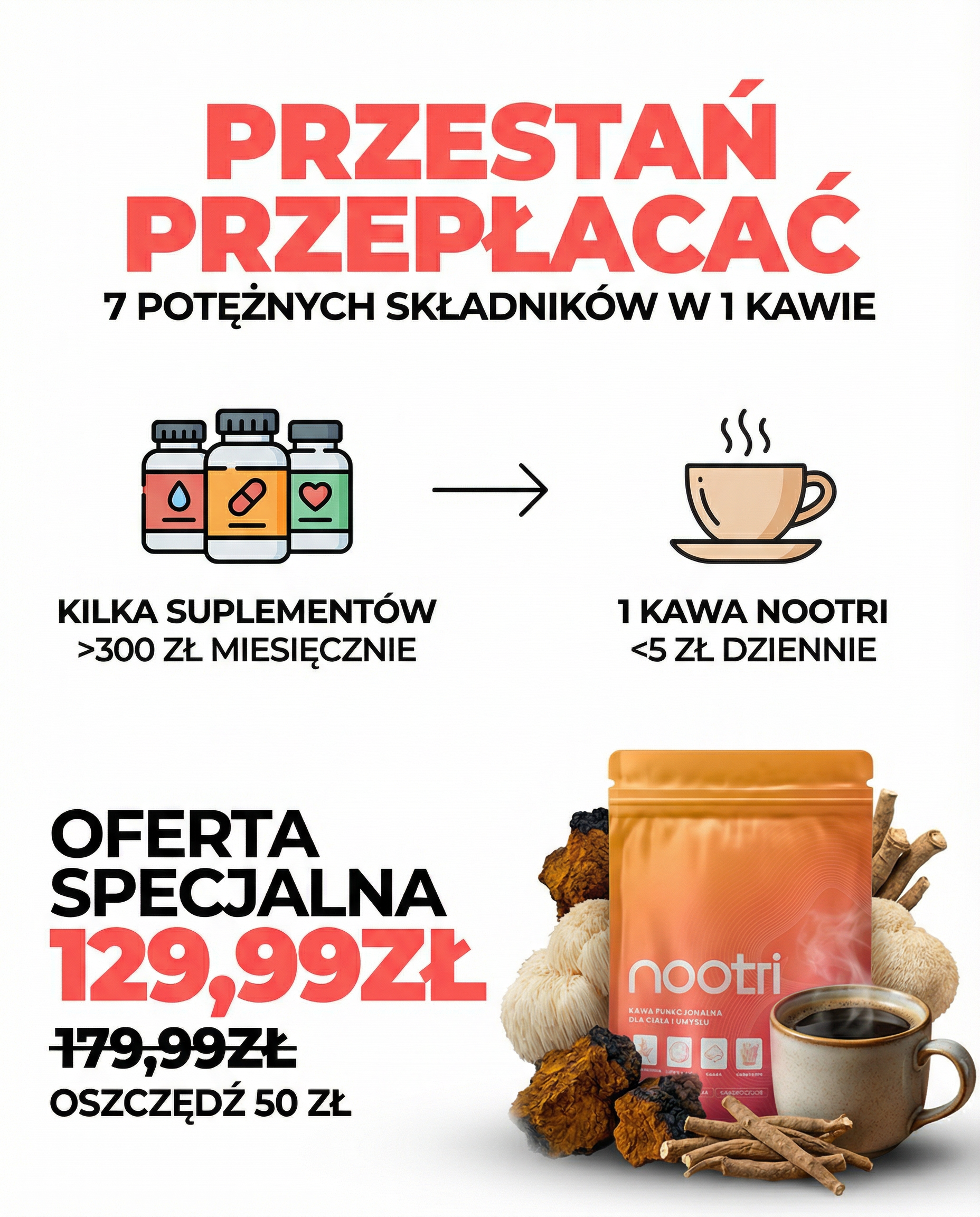 Sekret Grzybów Adaptogennych Facebook ad
