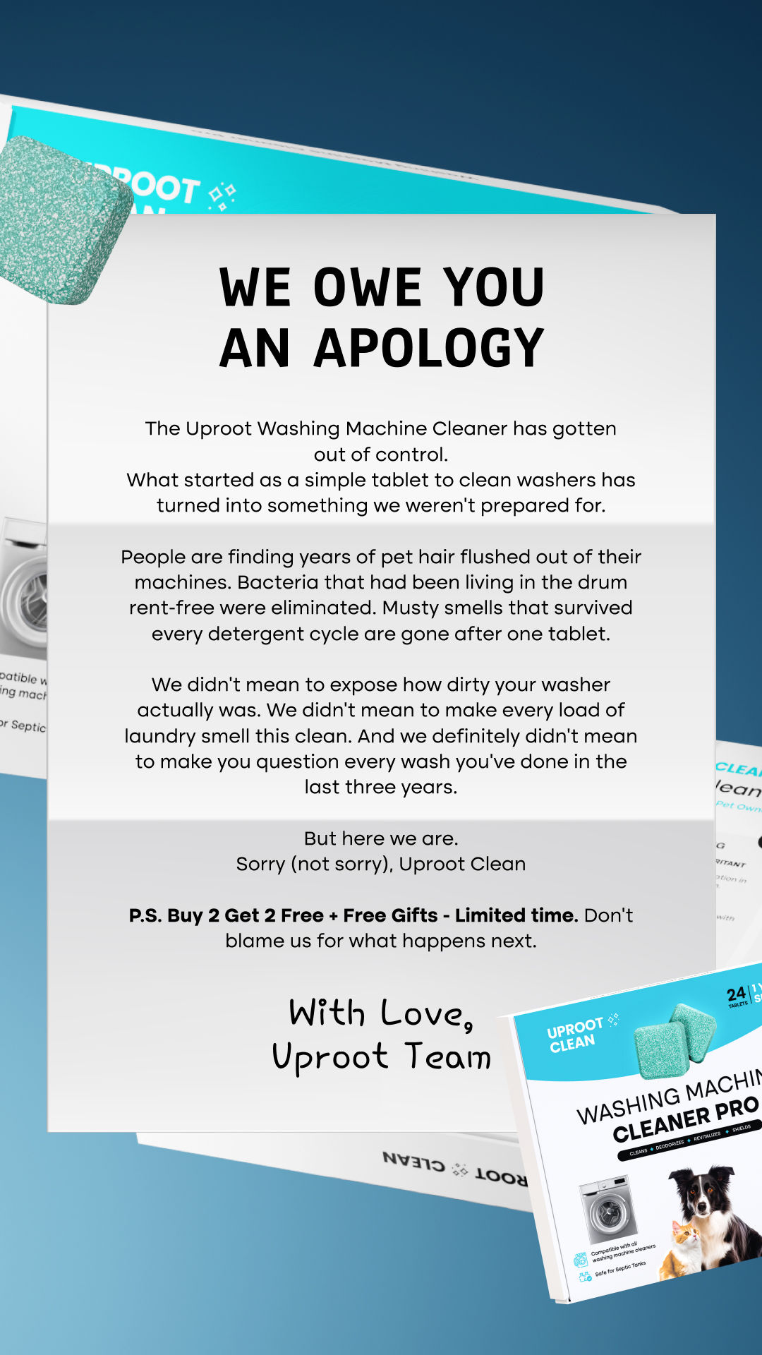 Uproot Clean Facebook ad