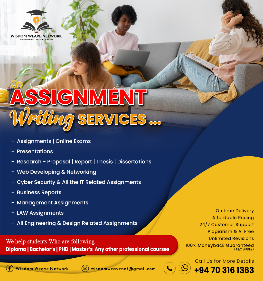 Wisdom Weave Network Facebook ad: Top Grades Made Easy: Trusted Assignment Help at…