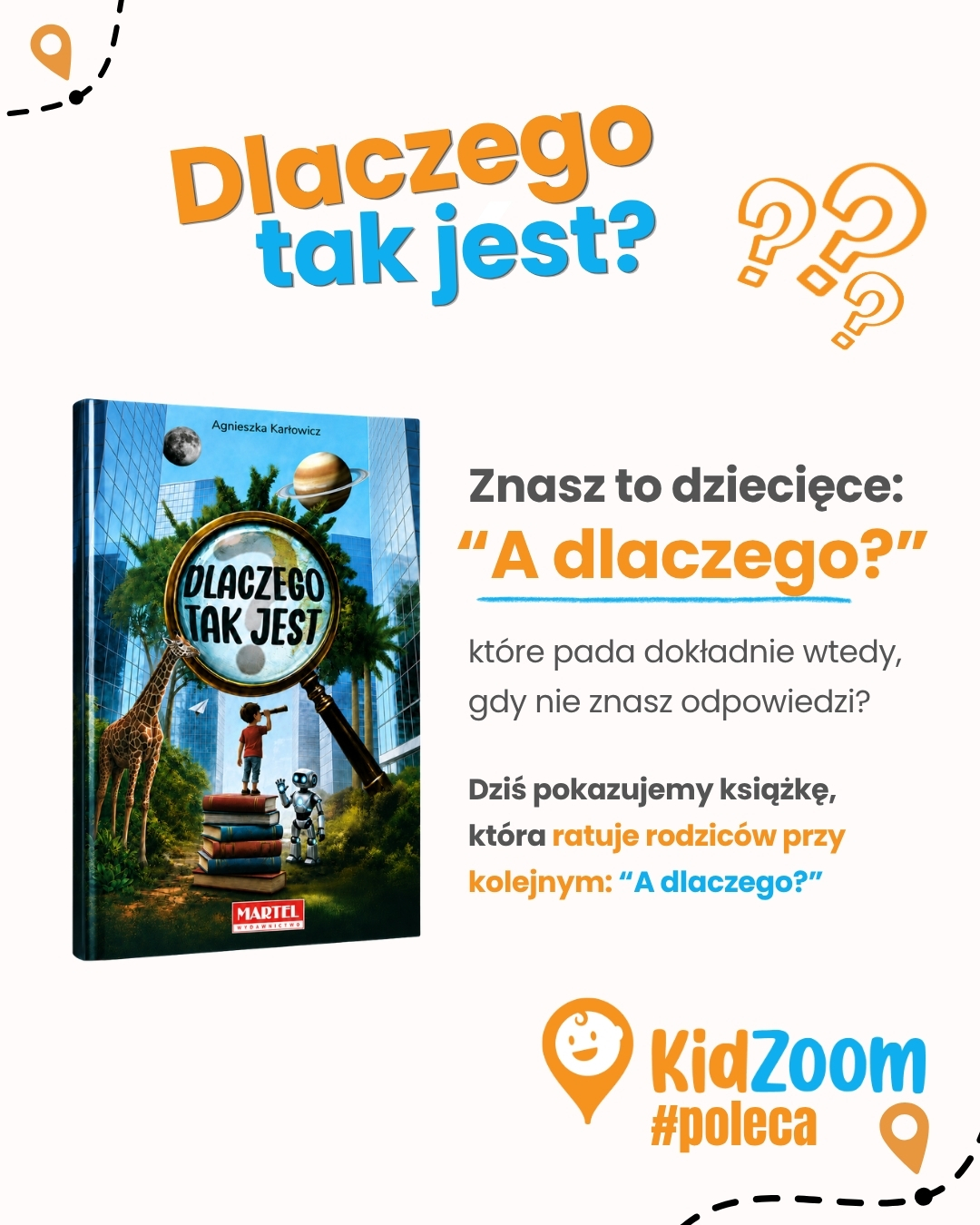 KidZoom Facebook ad: Kiedy dziecko po raz kolejny pyta: A dlaczego…