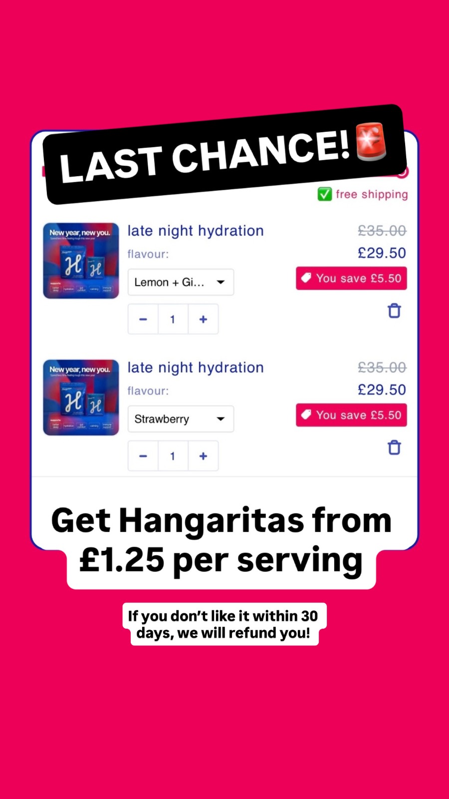 Hangaritas Facebook ad