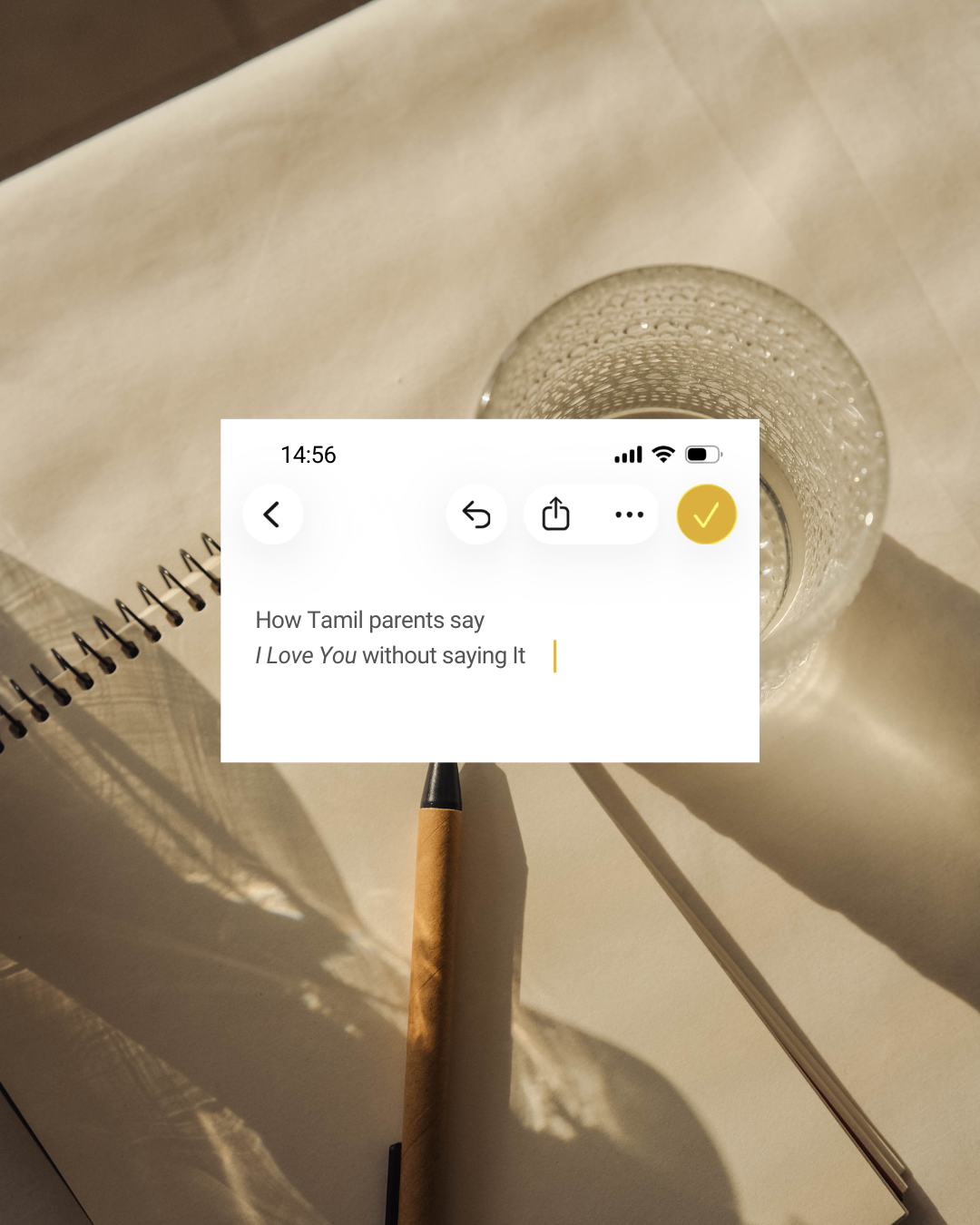 calai - the tamil minimalistic brand Facebook ad: As we grow older, the more time we…