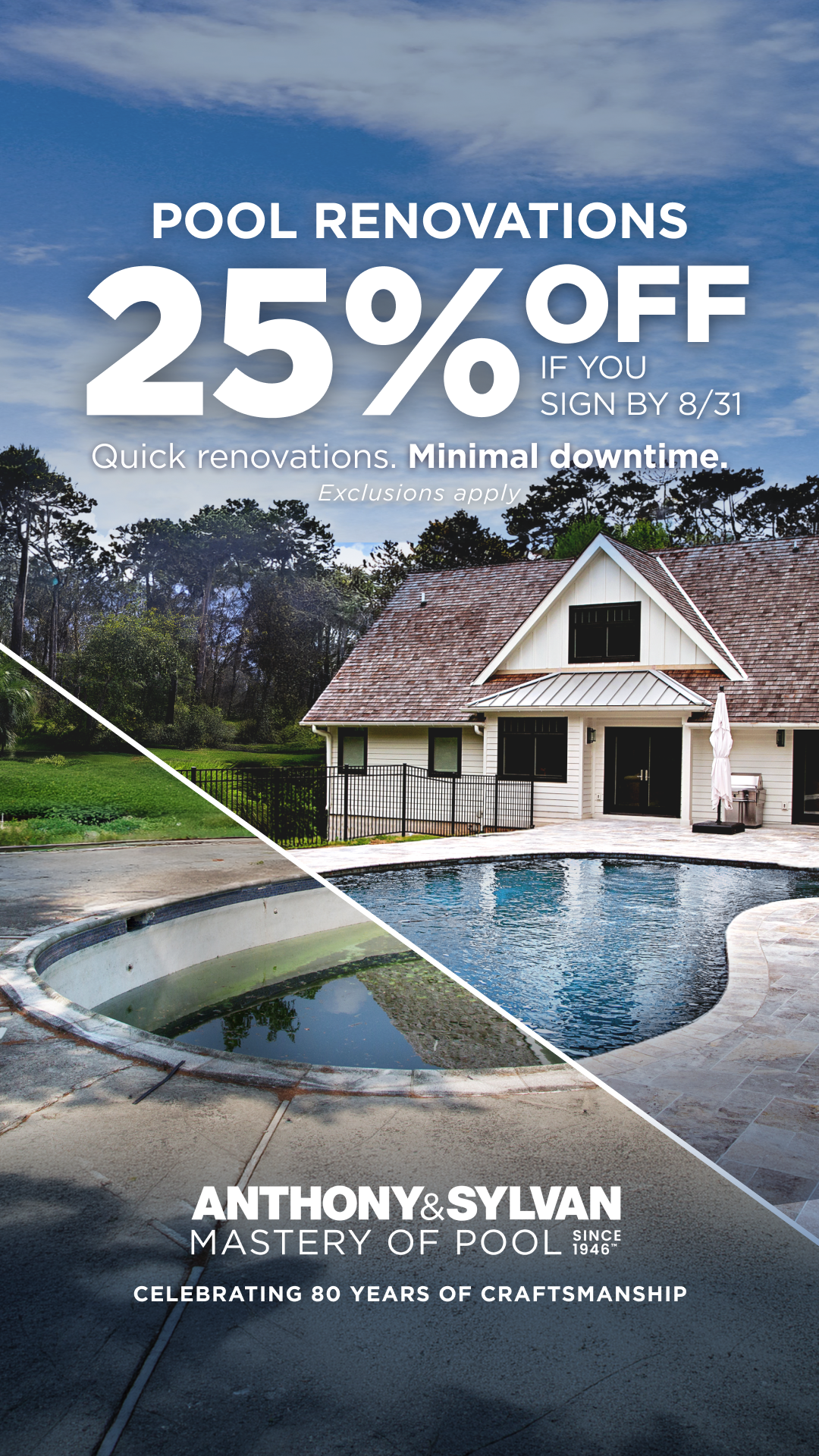 Anthony & Sylvan Pools Facebook ad