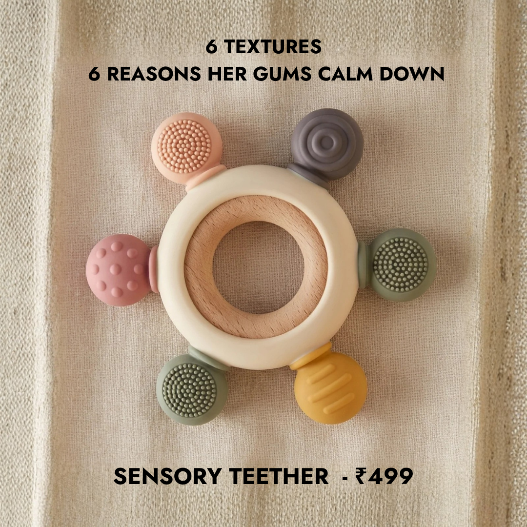 akaaysipani Facebook ad: The Teether With 6 Different Textures.