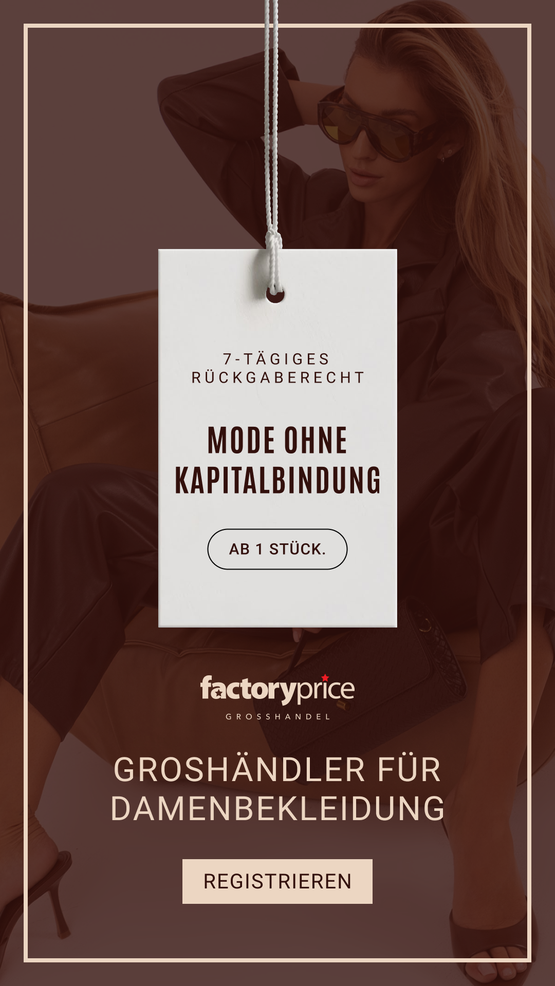 Factoryprice.Hurtownia Facebook ad: Mode handeln, ohne Kapital zu binden.