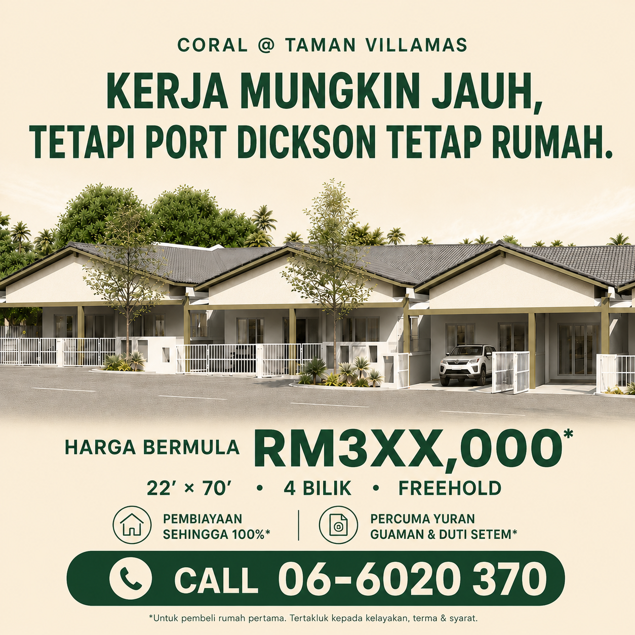 Rumah Mampu Milik Facebook ad: Port Dickson Tetap Rumah