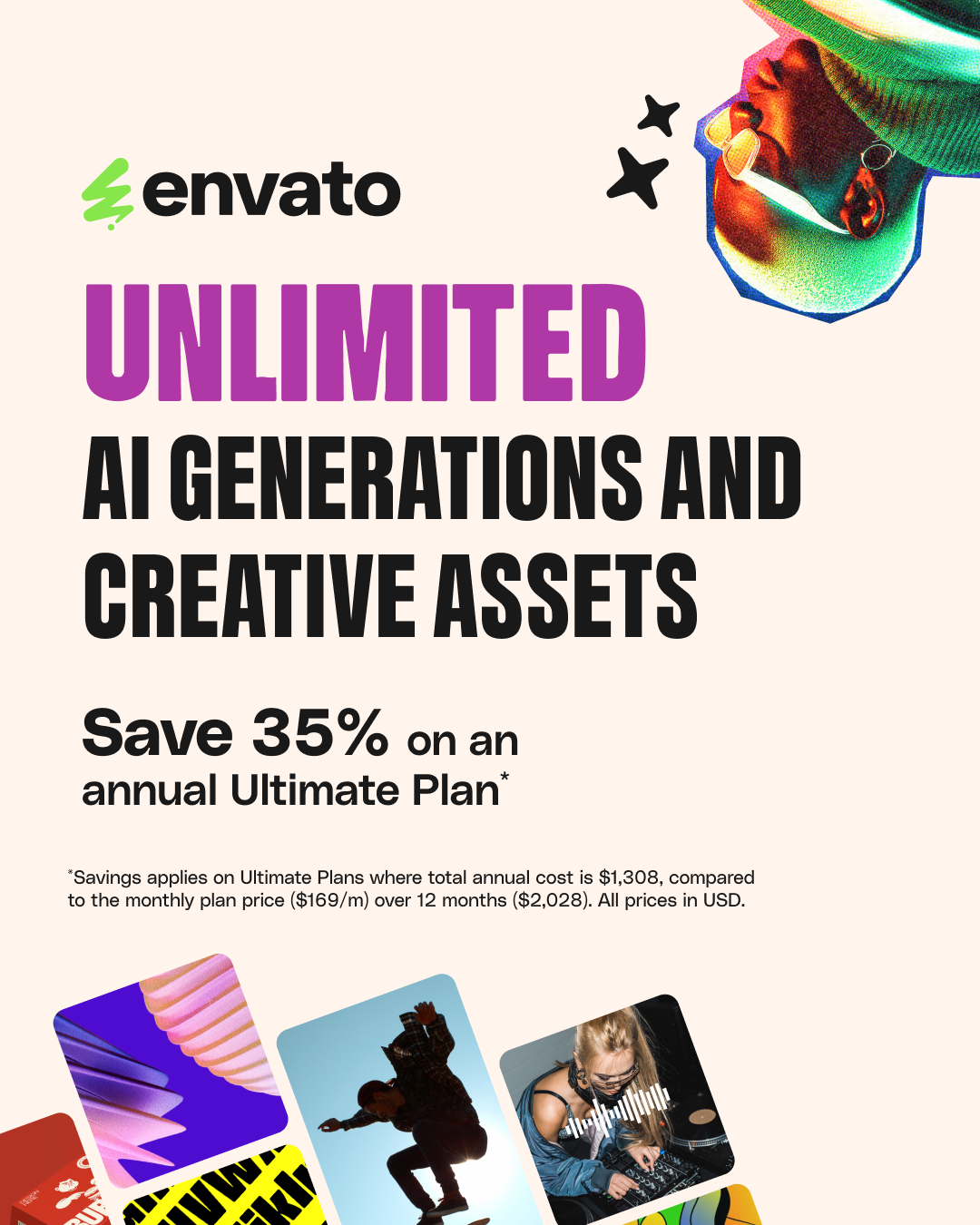 Envato Facebook ad