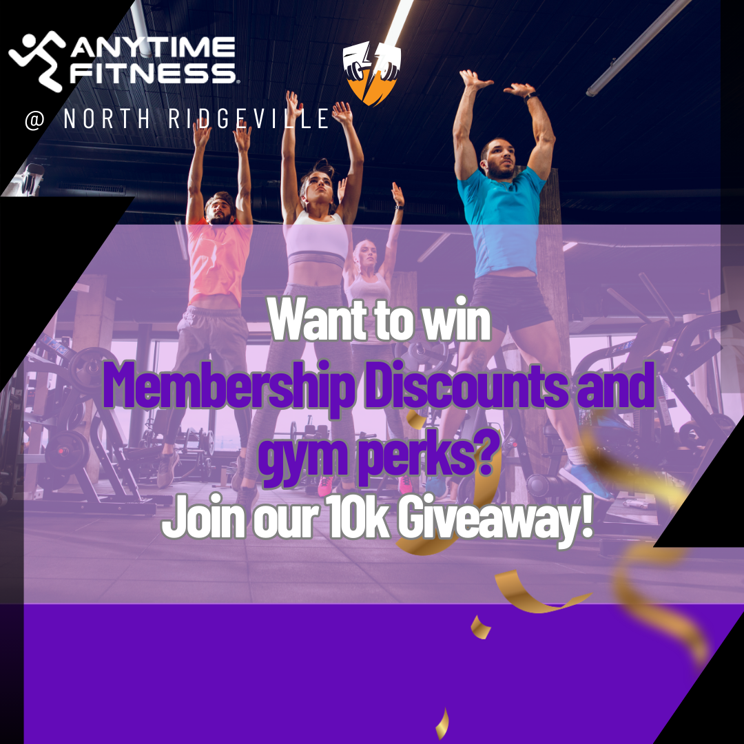 Anytime Fitness North Ridgeville Facebook ad: ๐๐ฎ๐ซ๐ง ๐
๐๐ญ & ๐๐๐ ๐๐๐!