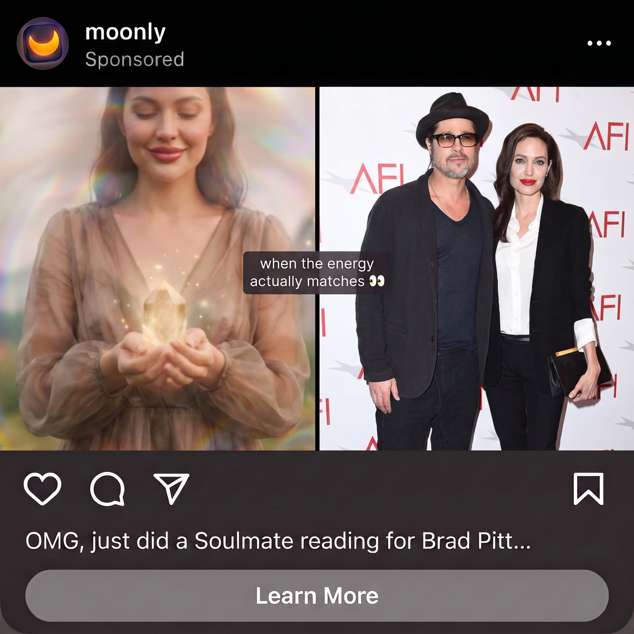 Moonly Facebook ad