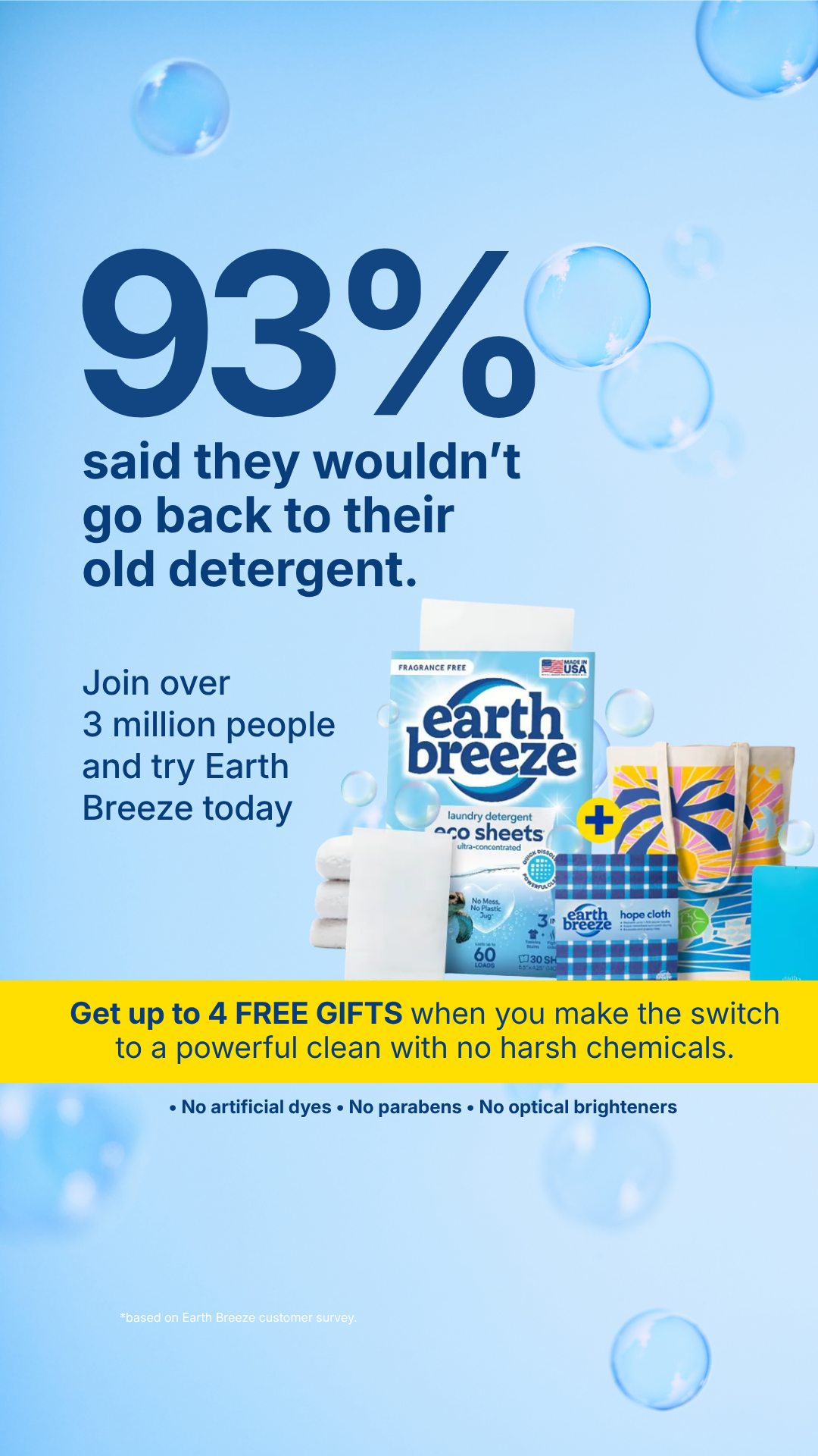 Earth Breeze Facebook ad