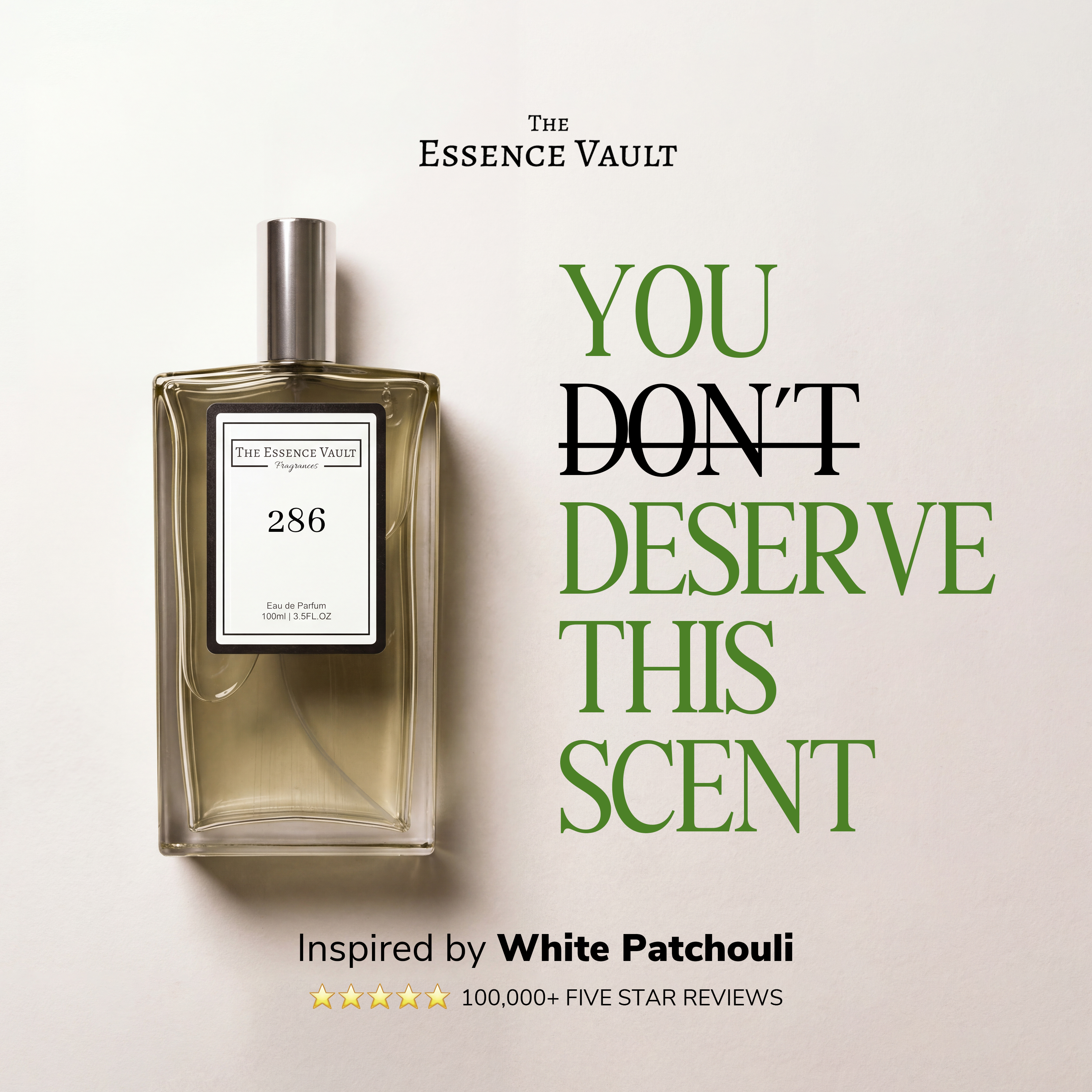 The Essence Vault Facebook ad: Designer Inspired Fragrances For Less