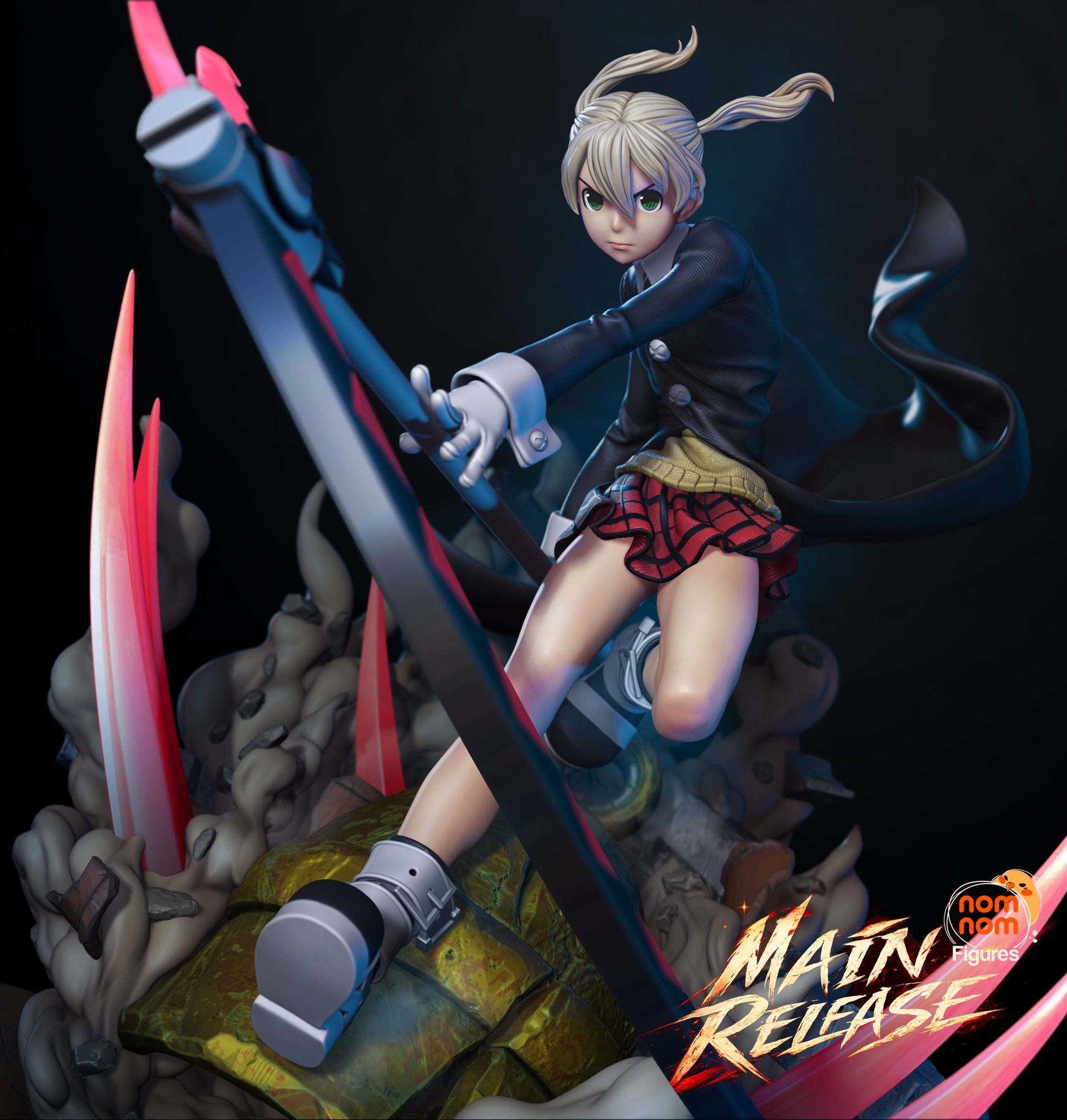 Nomnom Figures 2.0 Facebook ad: The giant scythe already gave it away, didn't…