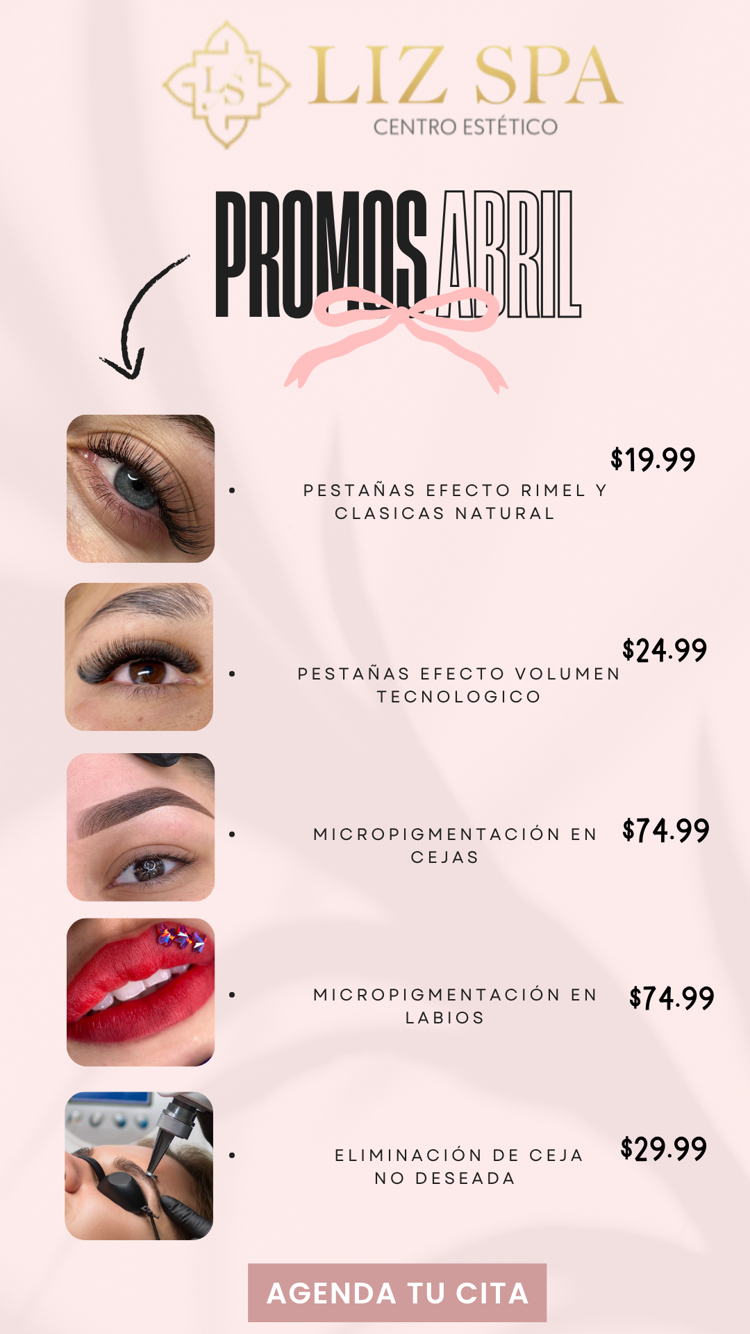 Liz Spa Estética Facebook ad from Apr 1, 2026