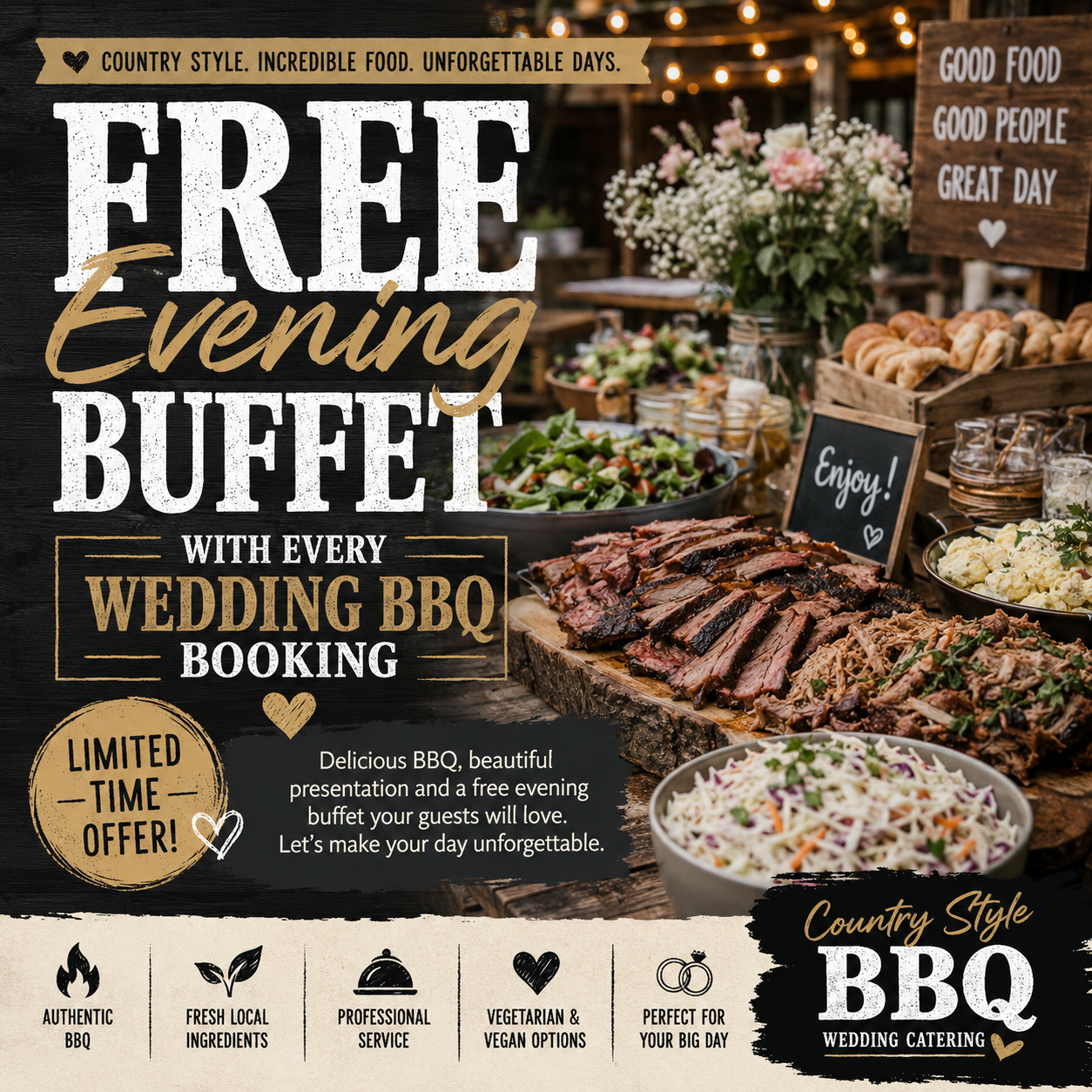 Event Caterer Group: BBQs and Buffets Facebook ad