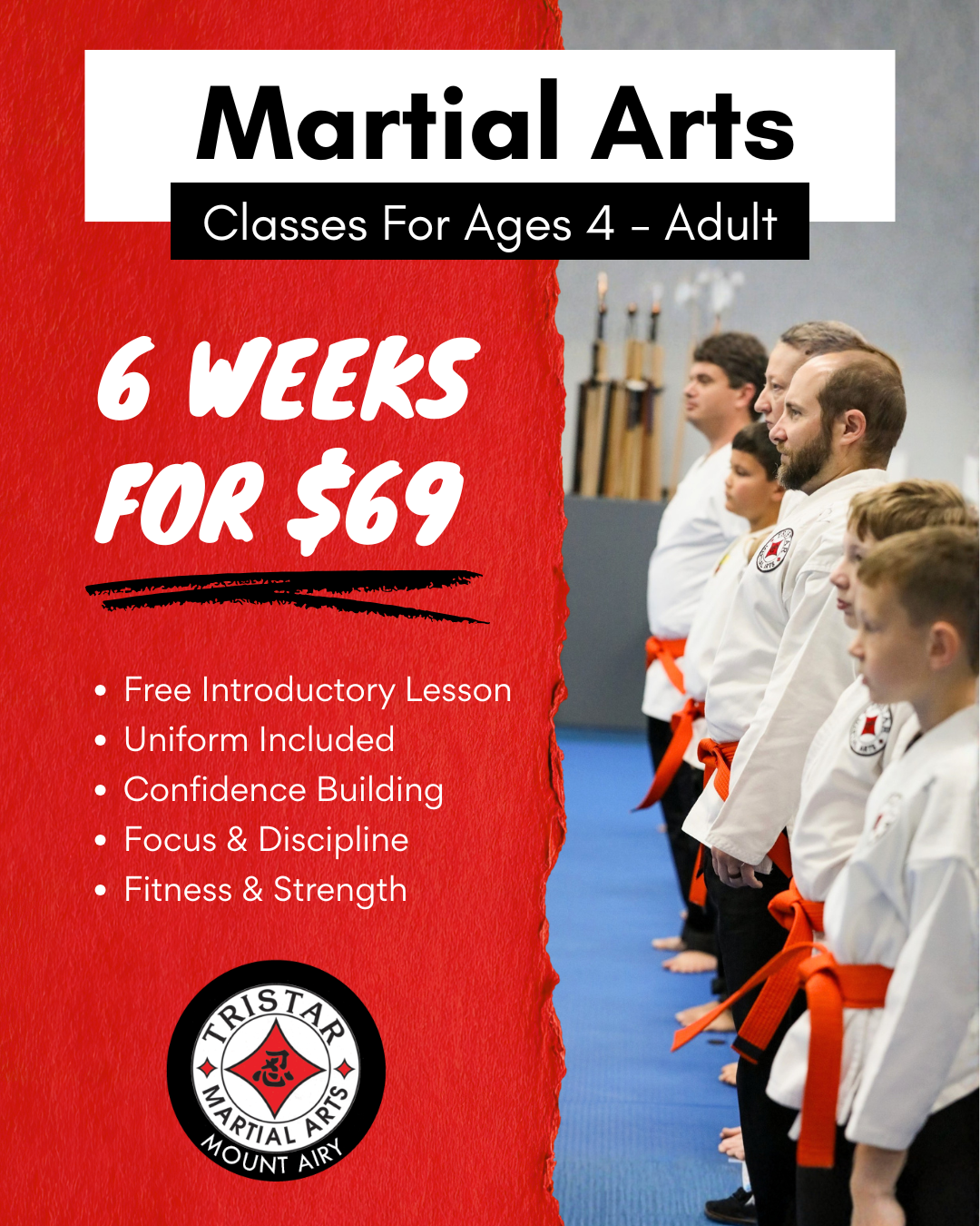 Tristar Martial Arts - Mount Airy Facebook ad: Carroll County’s #1 Martial Arts School