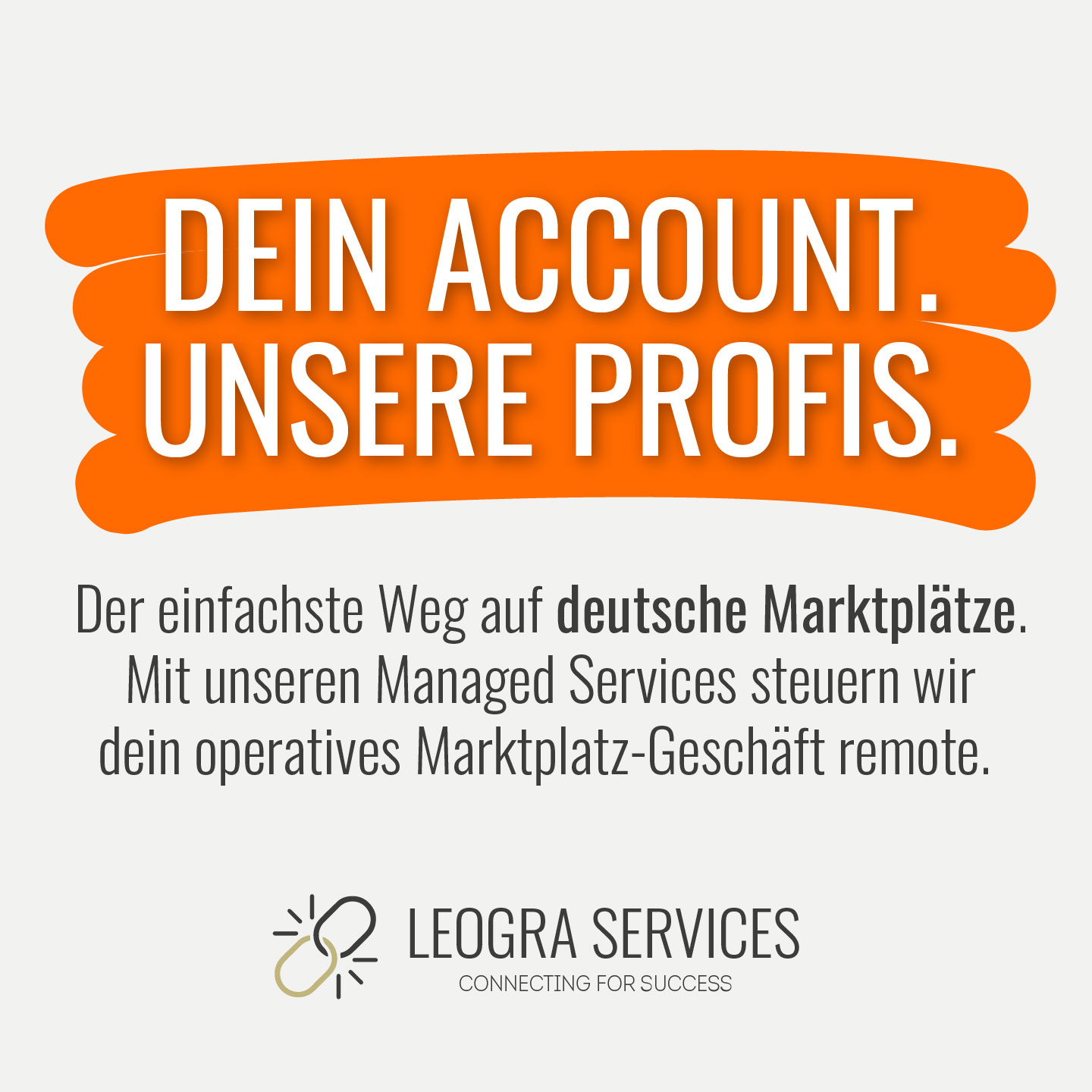 Leogra Trading GmbH Facebook ad: Deine internationalen Service-Partner.