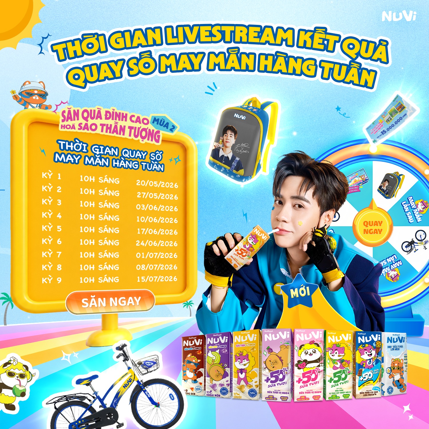 NuVi World - Vũ Trụ Idols Nhí Facebook ad: THÔNG BÁO CHÍNH THỨC: LỊCH LIVESTREAM QUAY SỐ…