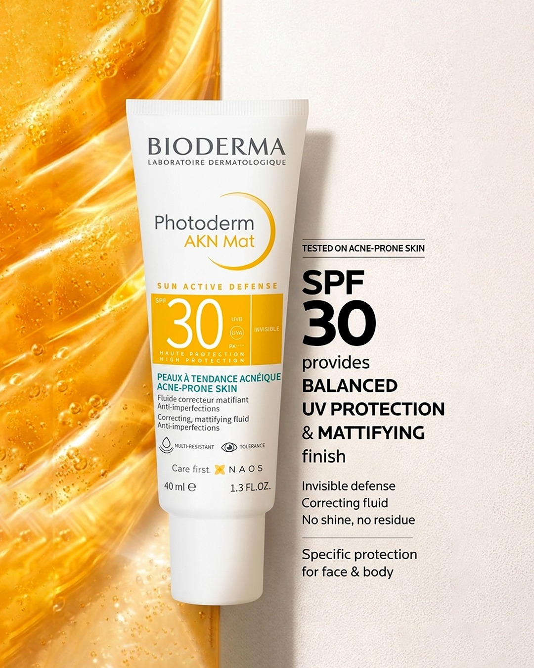 BIODERMA Facebook ad: Every day is a sunscreen day.