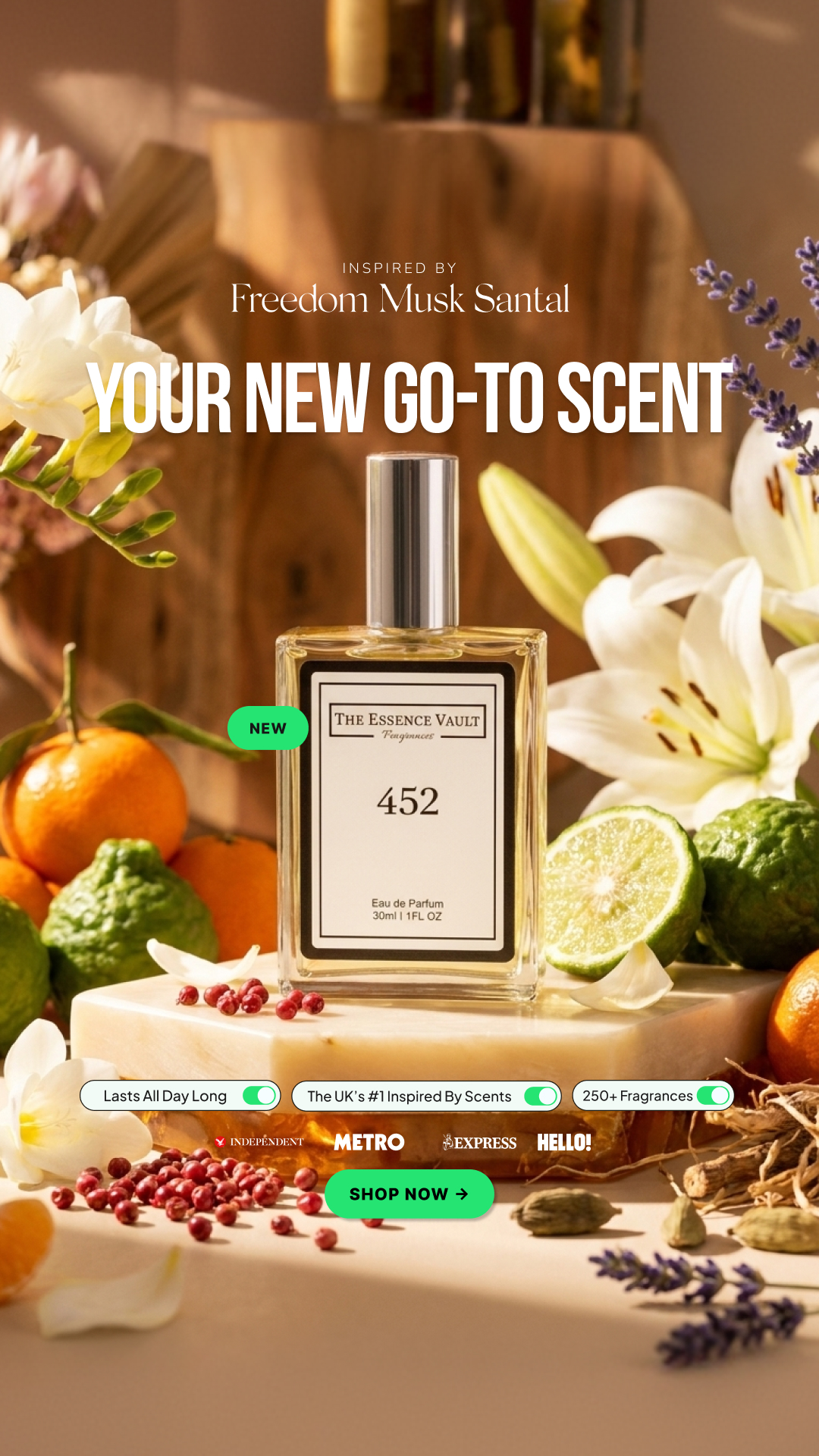 The Essence Vault Facebook ad