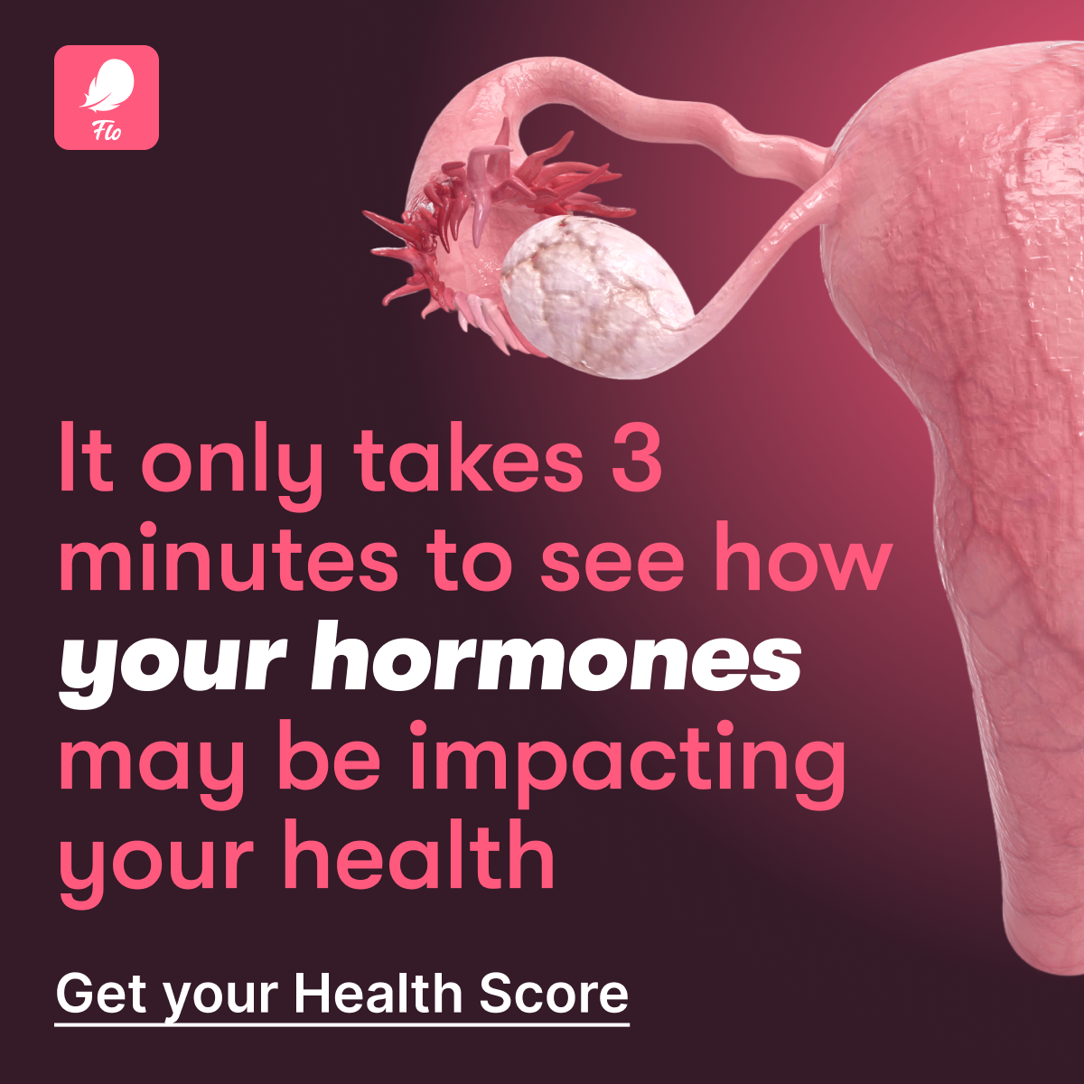 Flo Period Tracker App Facebook ad