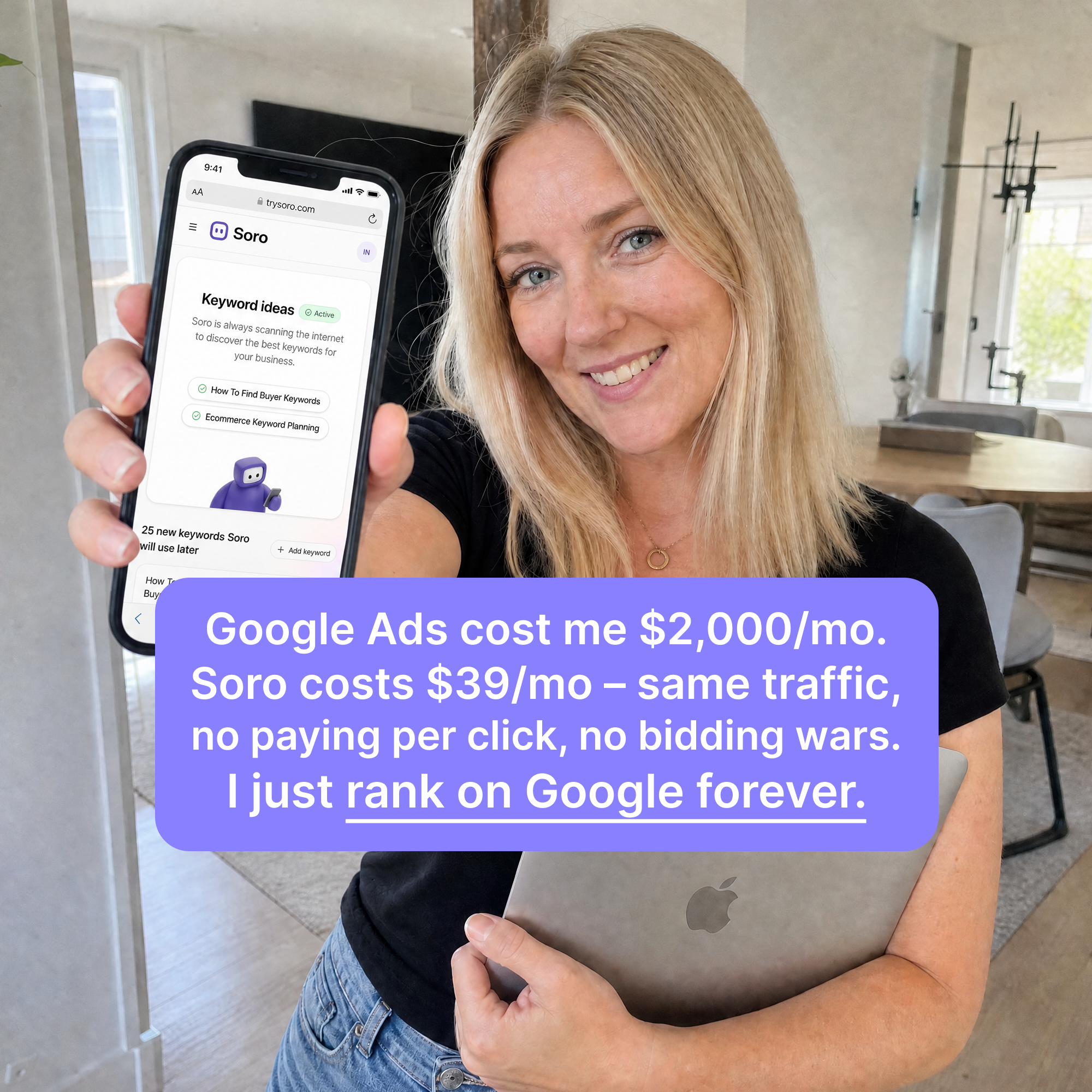 Soro SEO Facebook ad
