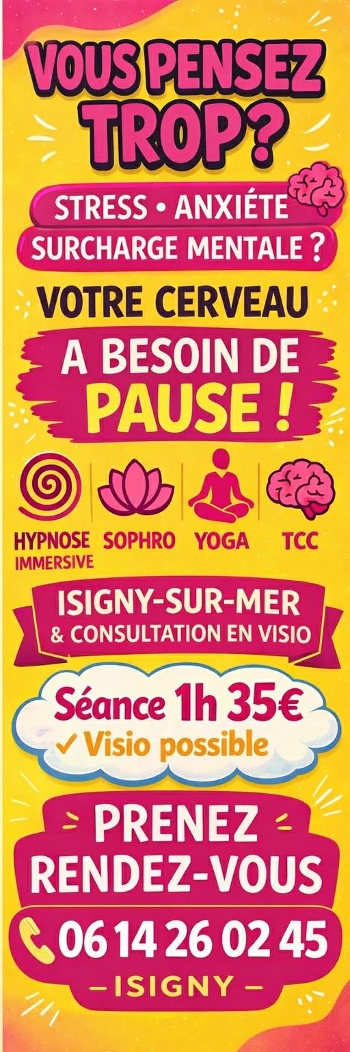 Anna Sophrologue Facebook ad: Si votre cerveau ne s'arrête jamais.cette séance est…