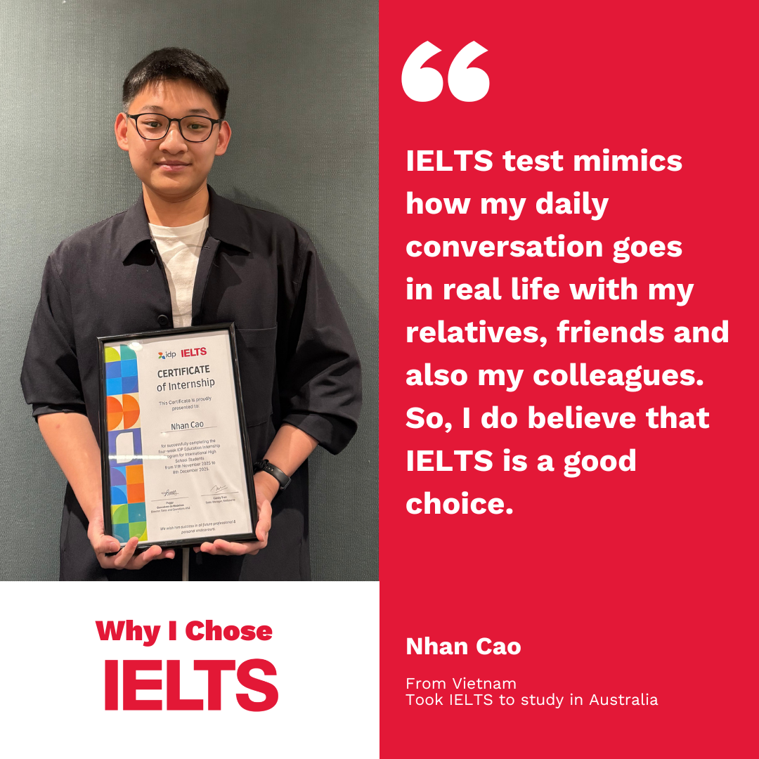 IELTS by IDP Facebook ad