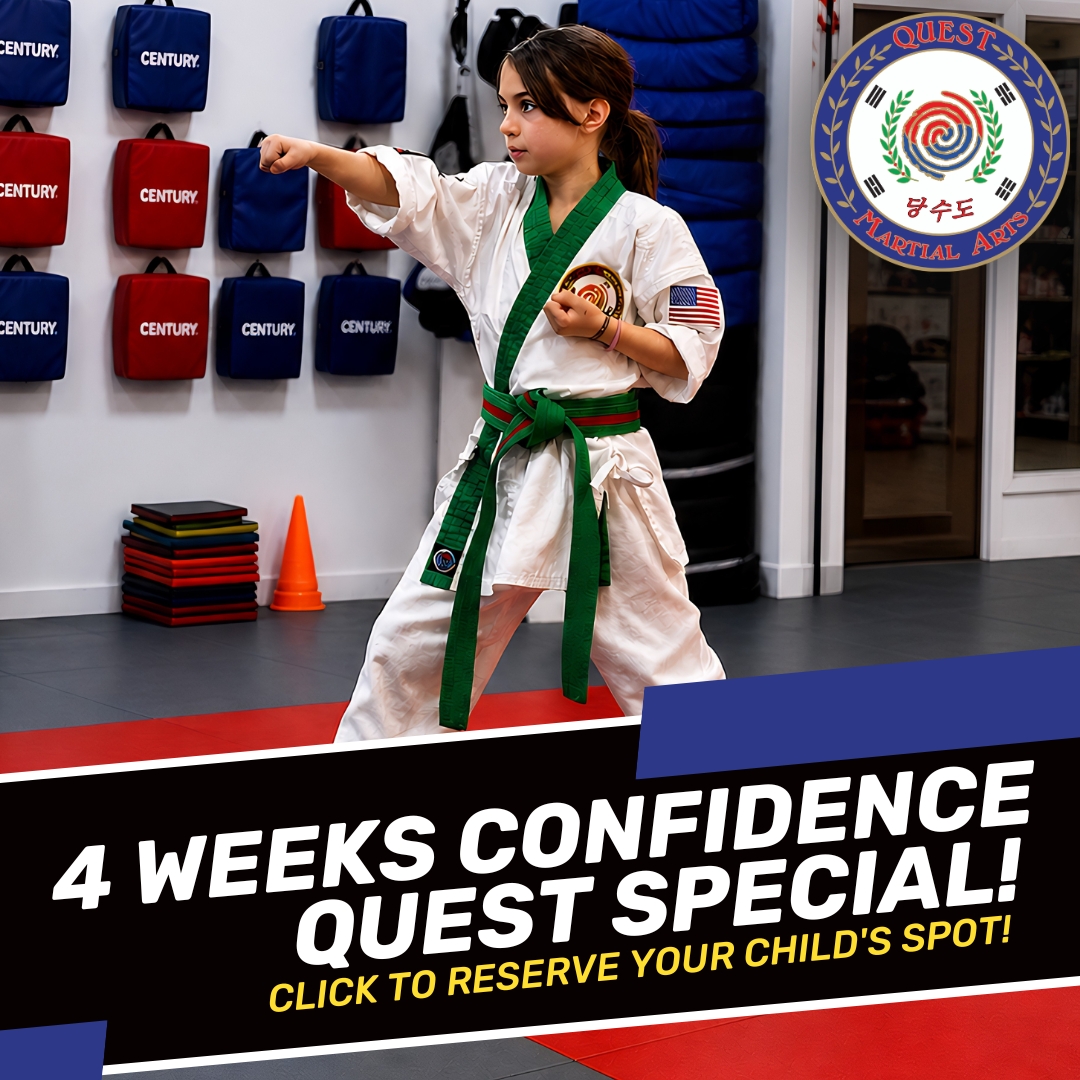 Quest Martial Arts Facebook ad: Reserve Your Child’s Spot