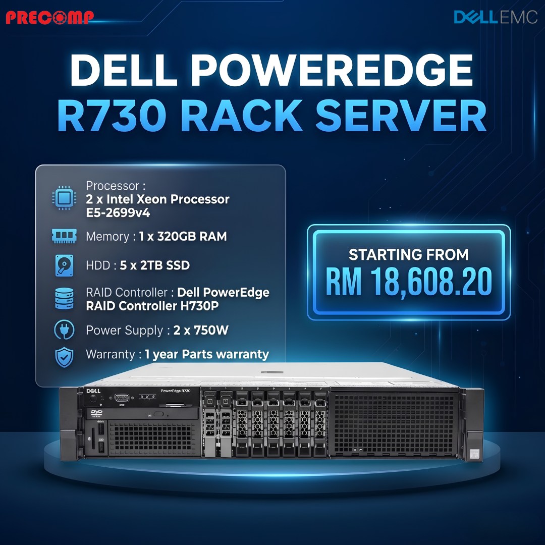 Server2u.net Facebook ad: Refurbished Dell PowerEdge R730 Rack Server, reliable…