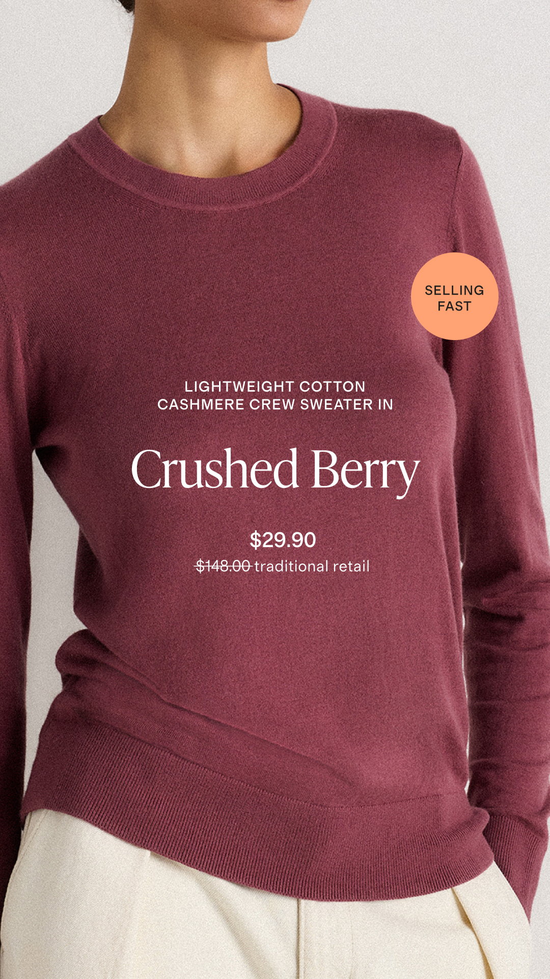Quince Facebook ad