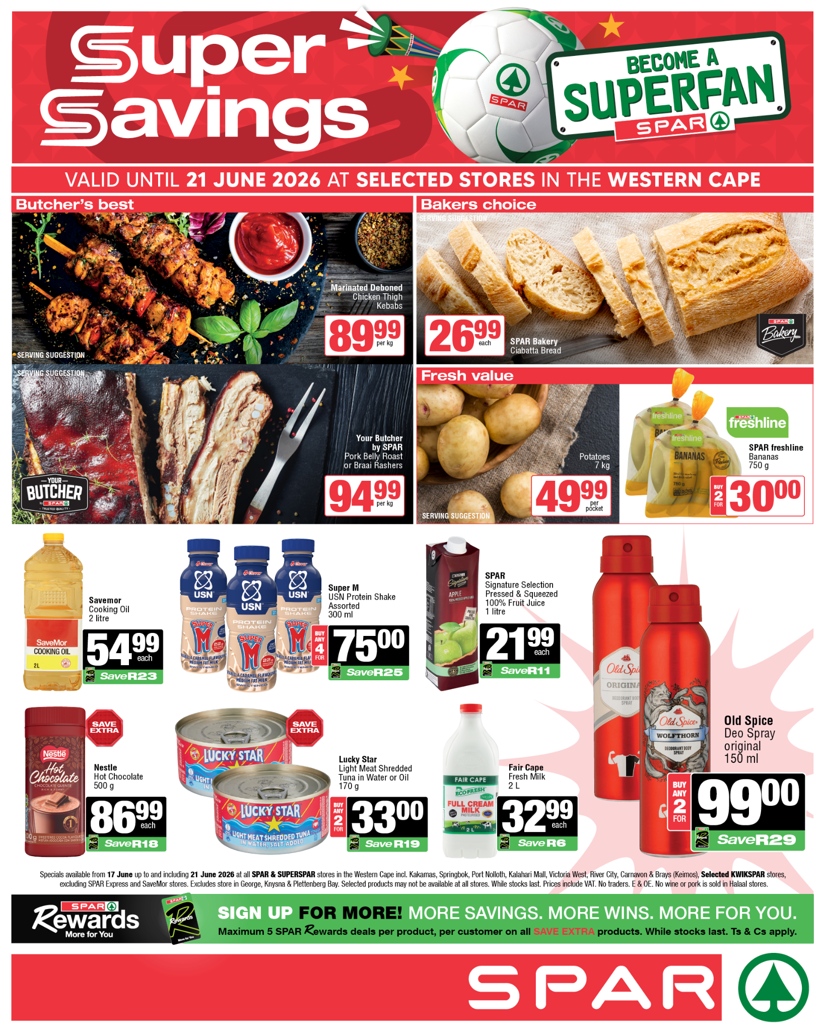 SPAR Western Cape Facebook ad: Get ready for the GAME, SUPERFANS!