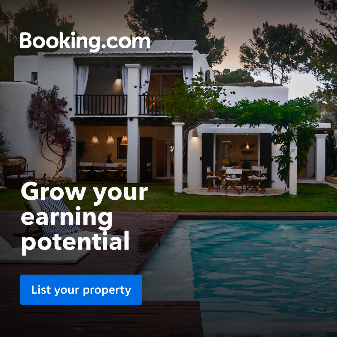 Booking.com Facebook ad: Earn a little extra on the side