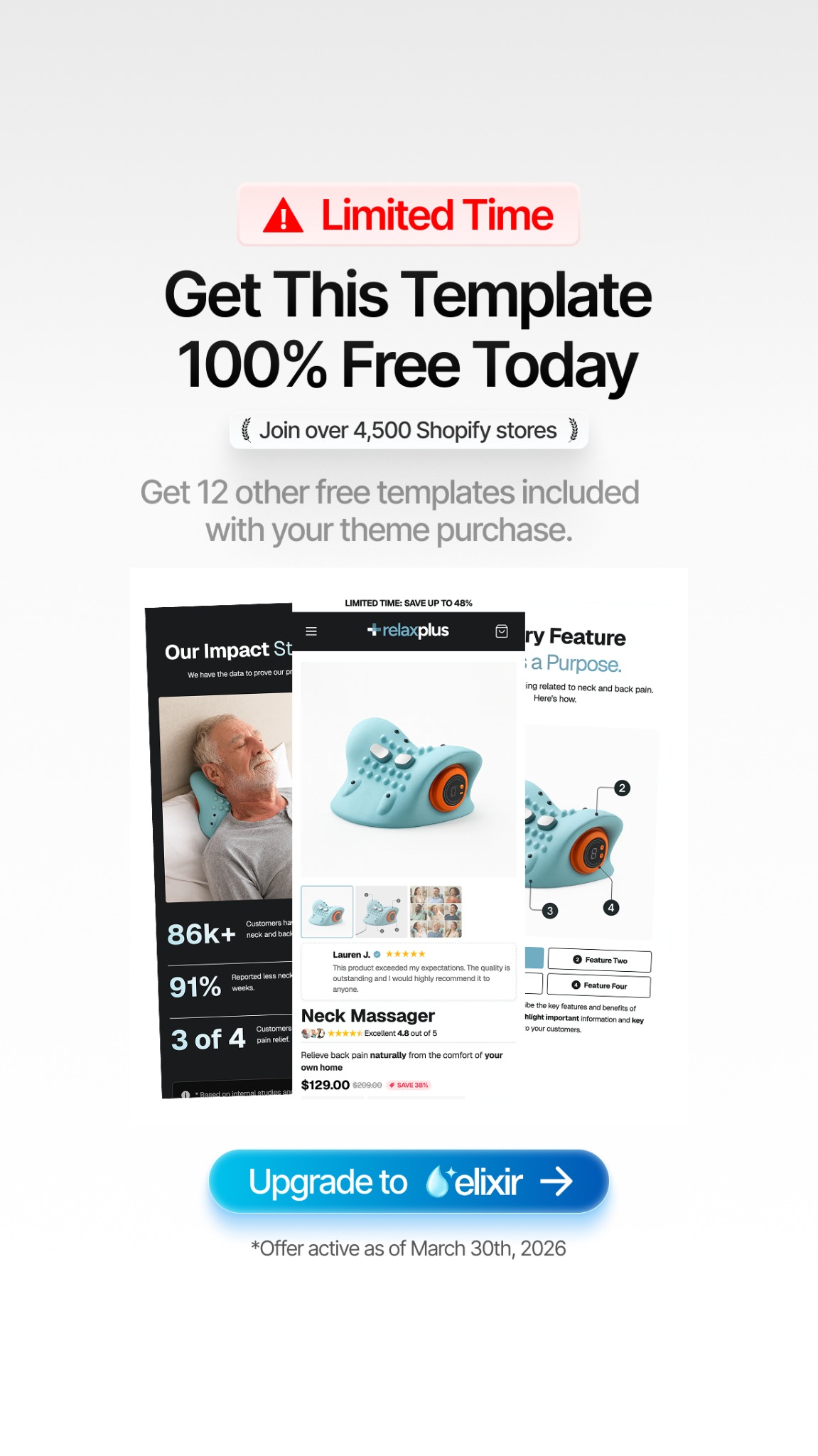 Ecom Elixir Facebook ad: Attention Shopify Store Owners: