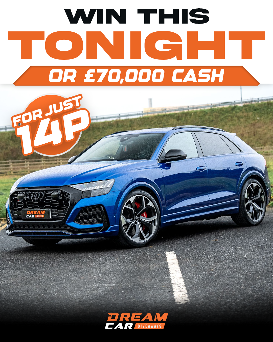 Dream Car Giveaways Facebook ad