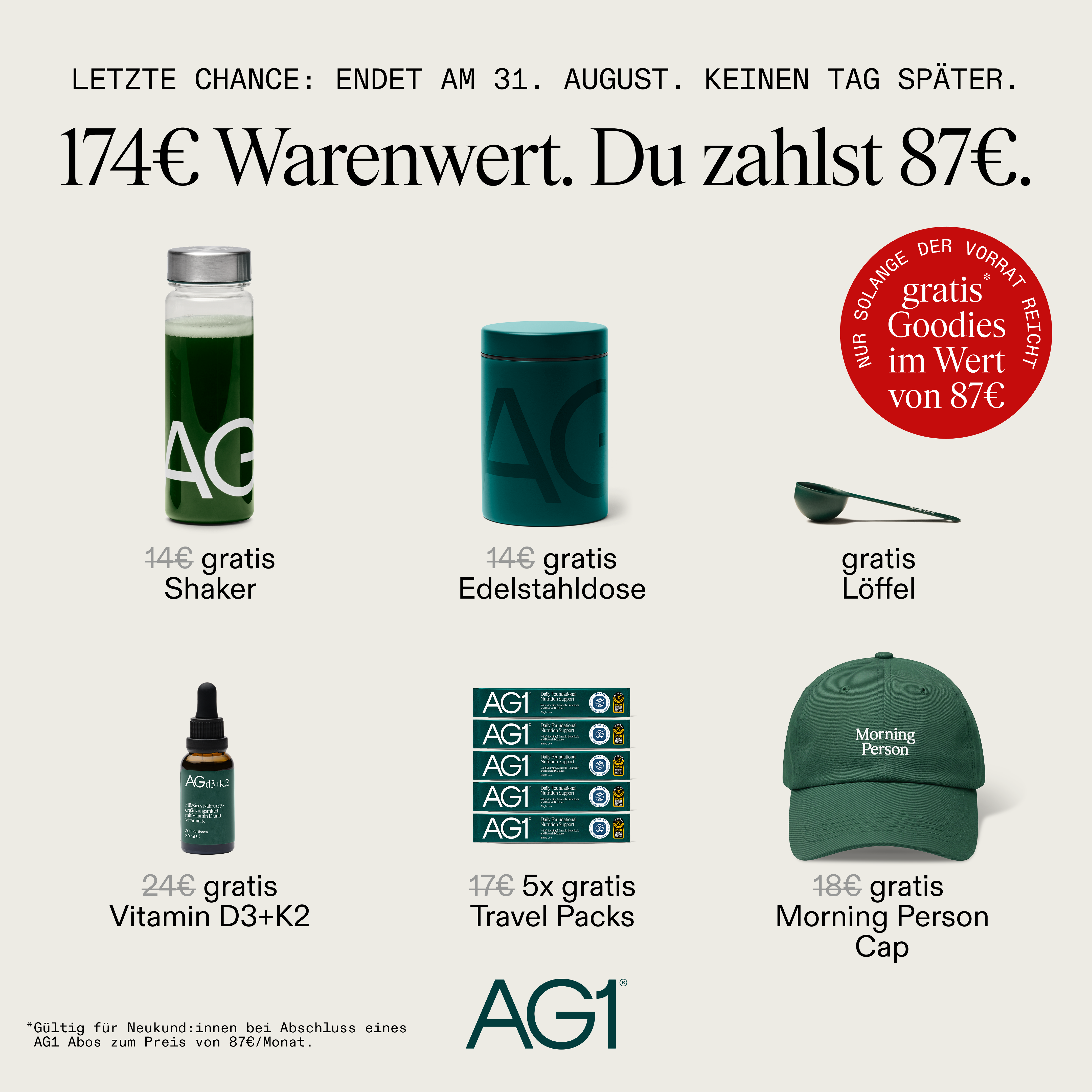 AG1 Deutschland Facebook ad