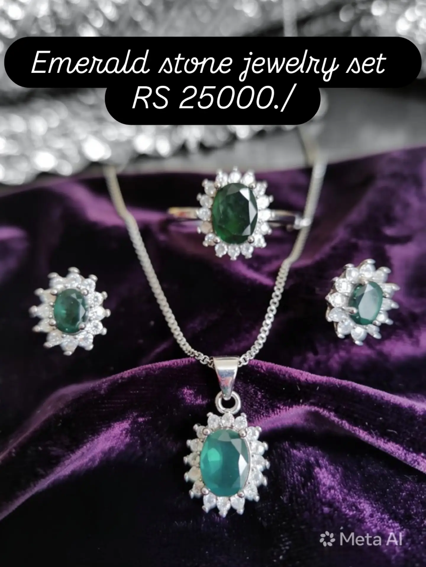 Gohar gemstone & jewellery Facebook ad: Real gemstone jewelry set for gift