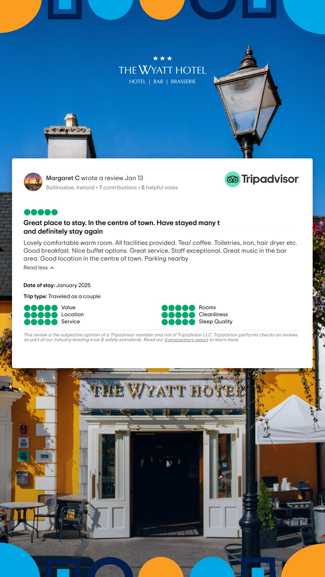 The Wyatt Hotel Facebook ad from Mar 26, 2026