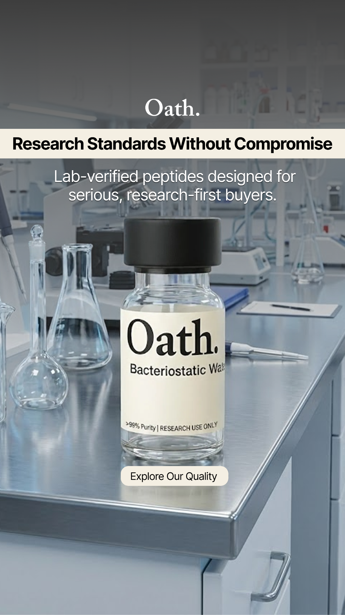 Oath Peptides Facebook ad