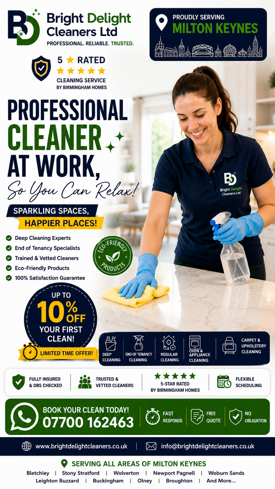 Bright Delight Cleaners Ltd Facebook ad