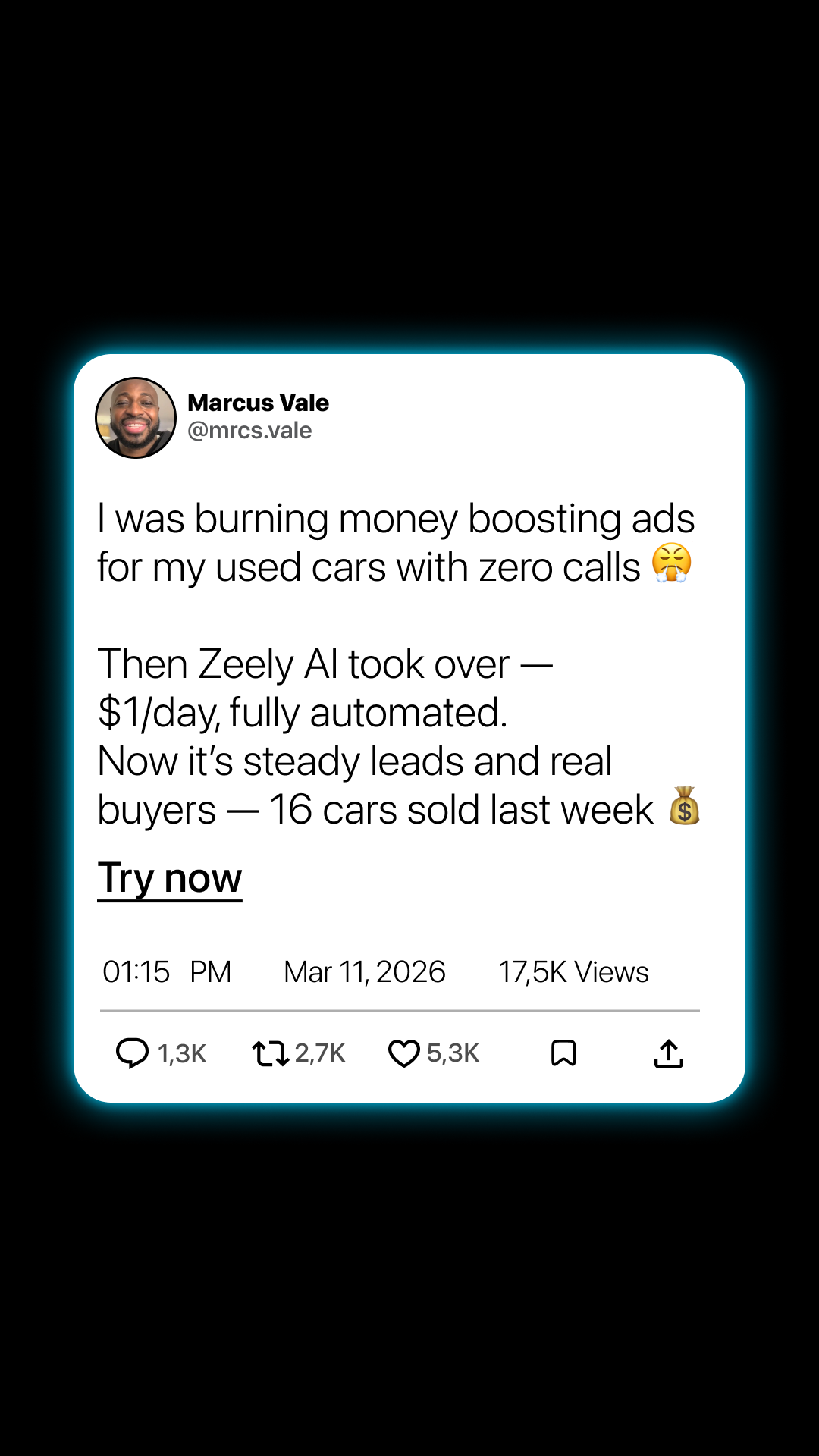 Zeely Facebook ad