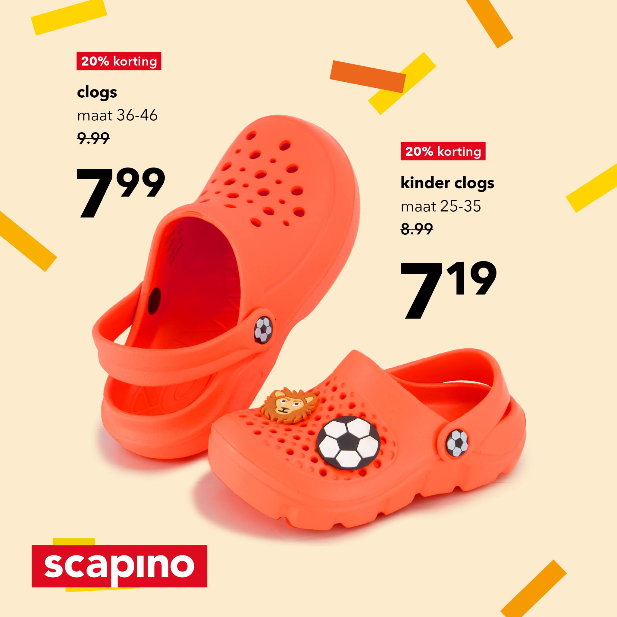 Scapino Facebook ad: Shop nu! WK-deals bij Scapino