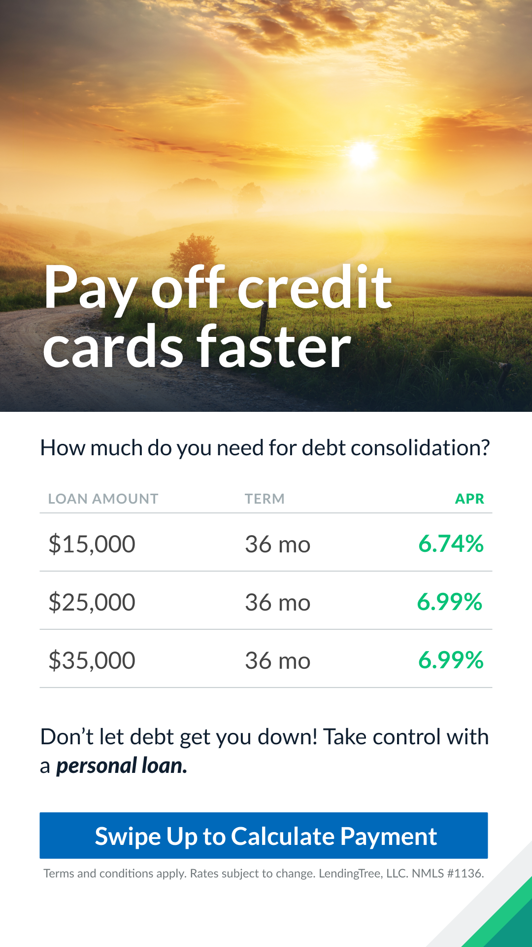 LendingTree Facebook ad