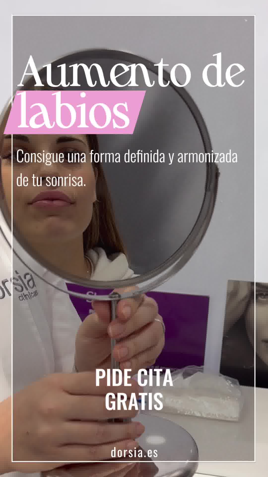 Clínicas Dorsia Facebook ad: Aumento de labios desde 245€
