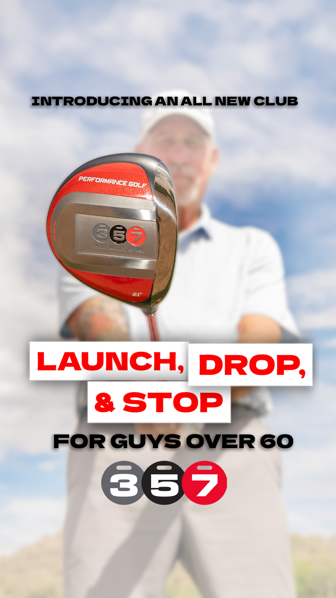 Performance Golf Facebook ad