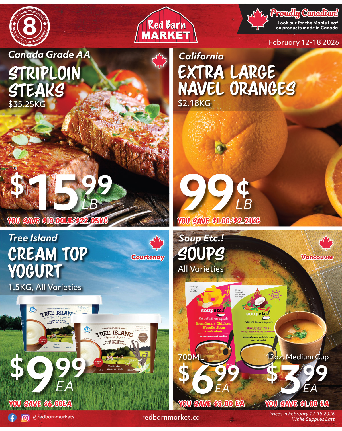 Red Barn Market Facebook ad: Our new XL flyer is packed with deals!