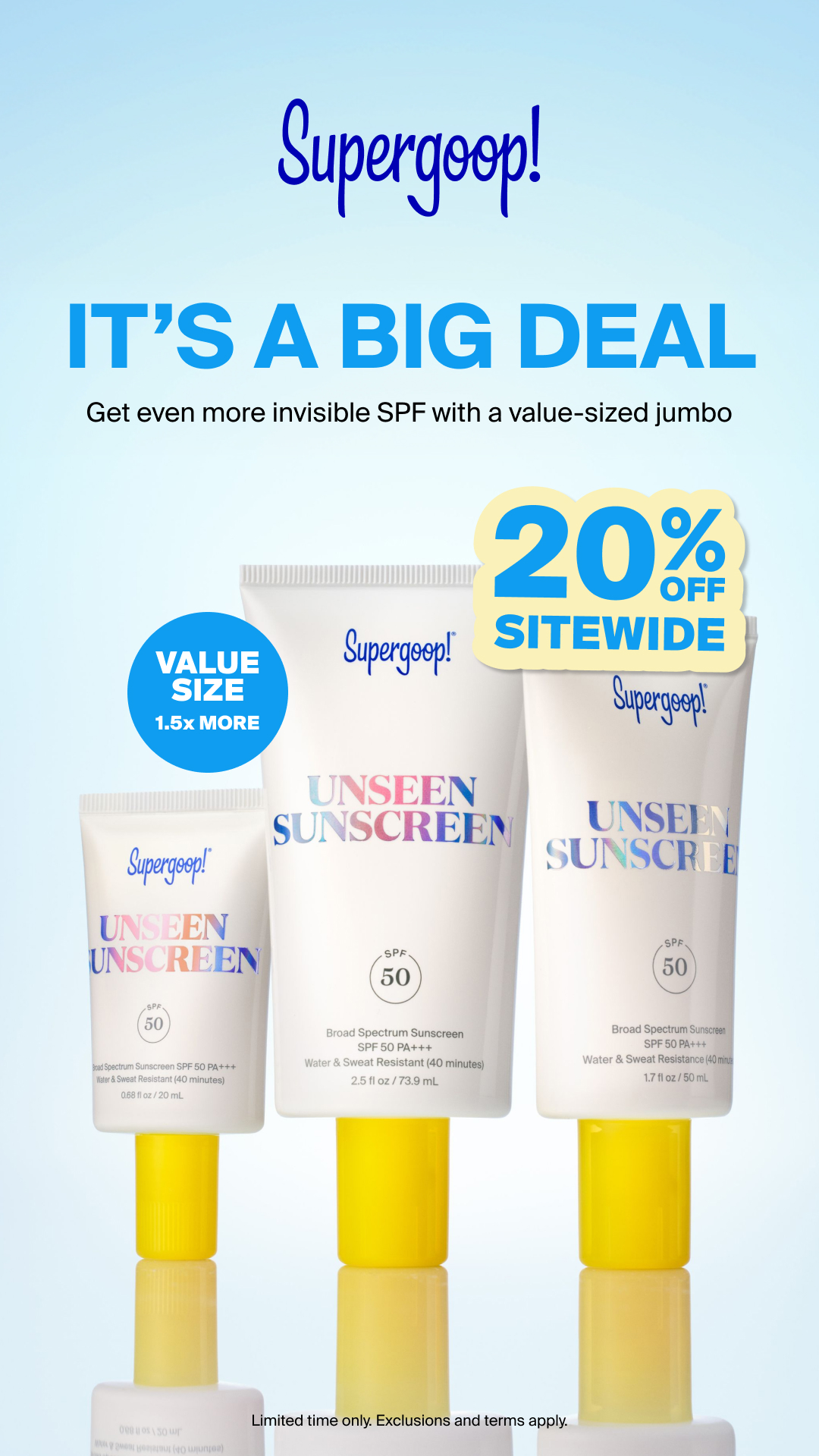 Supergoop Facebook ad