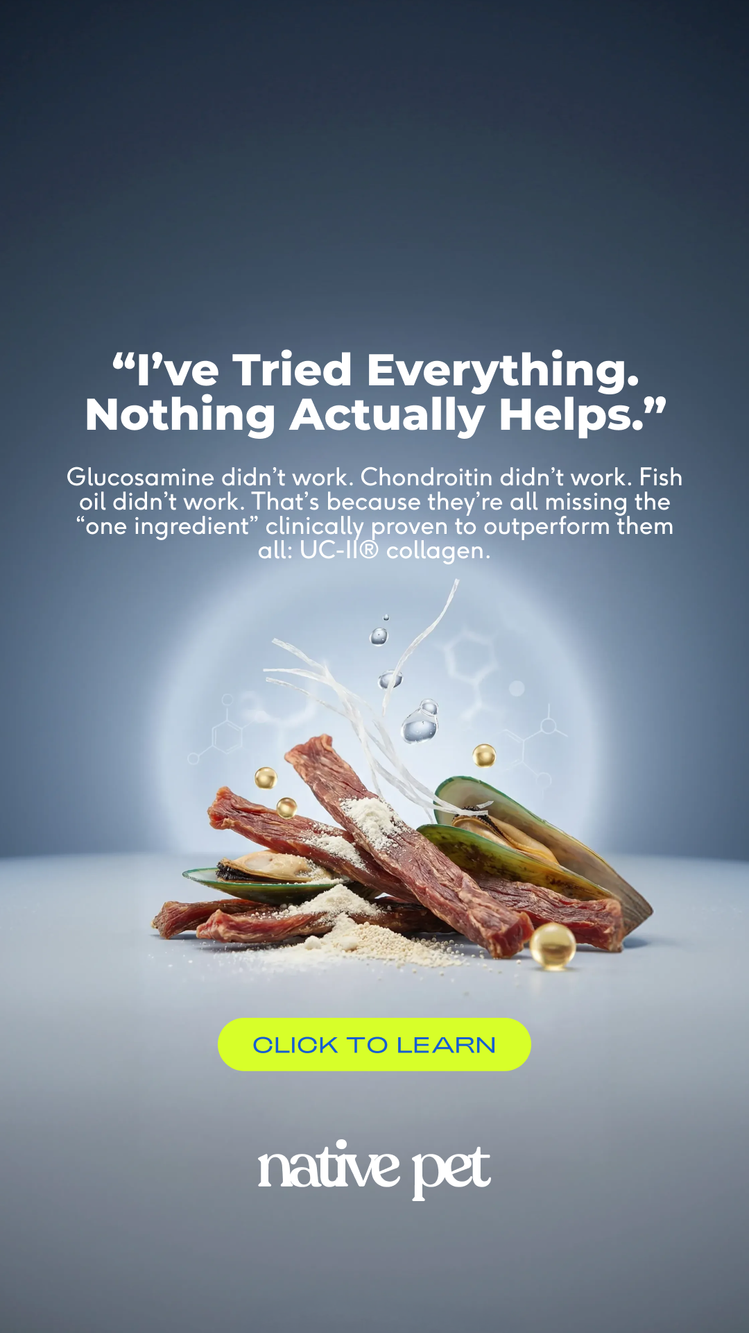 Native Pet Facebook ad